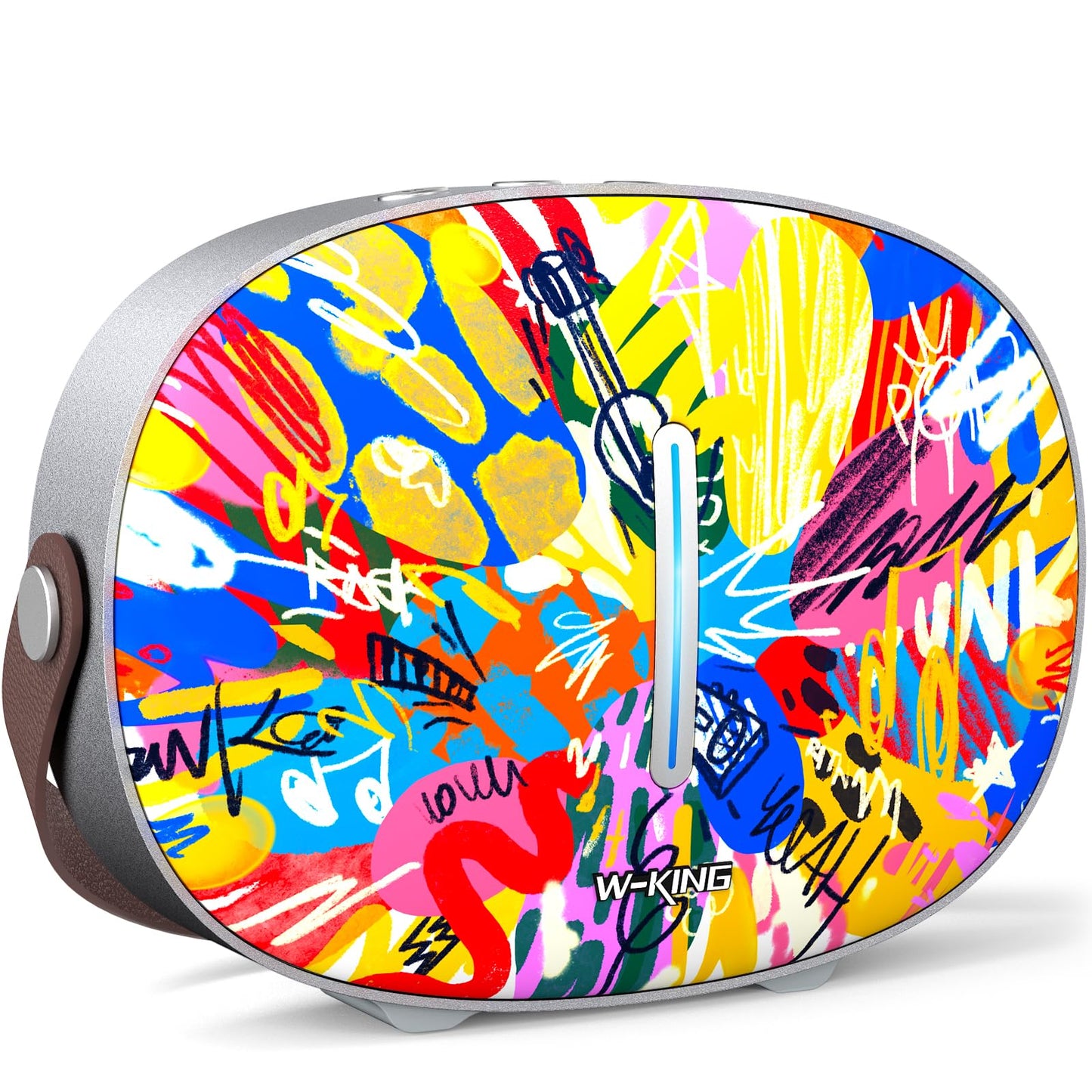 Bluetooth Speaker, W-KING T8II Portable Loud Speakers Bluetooth Wireless, 96W Max Party Large Outdoor Speaker Boombox Subwoofer, Heavy Bass/Crystal Clear Sound/Fast Charging/LED/BT5.4/AUX/USB Playback