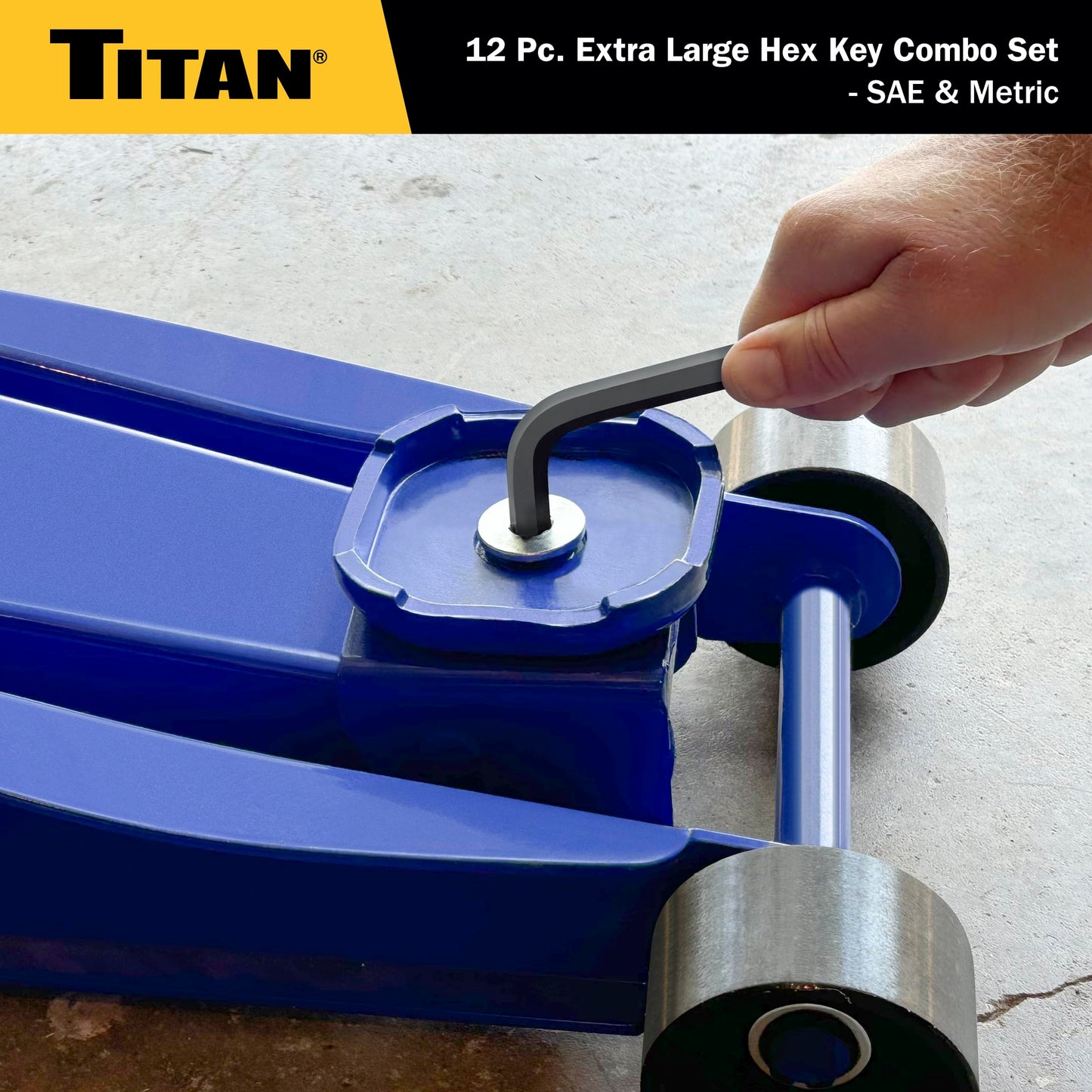 Titan Tools - Extra Large HEX Key Combo Set - 12 Piece