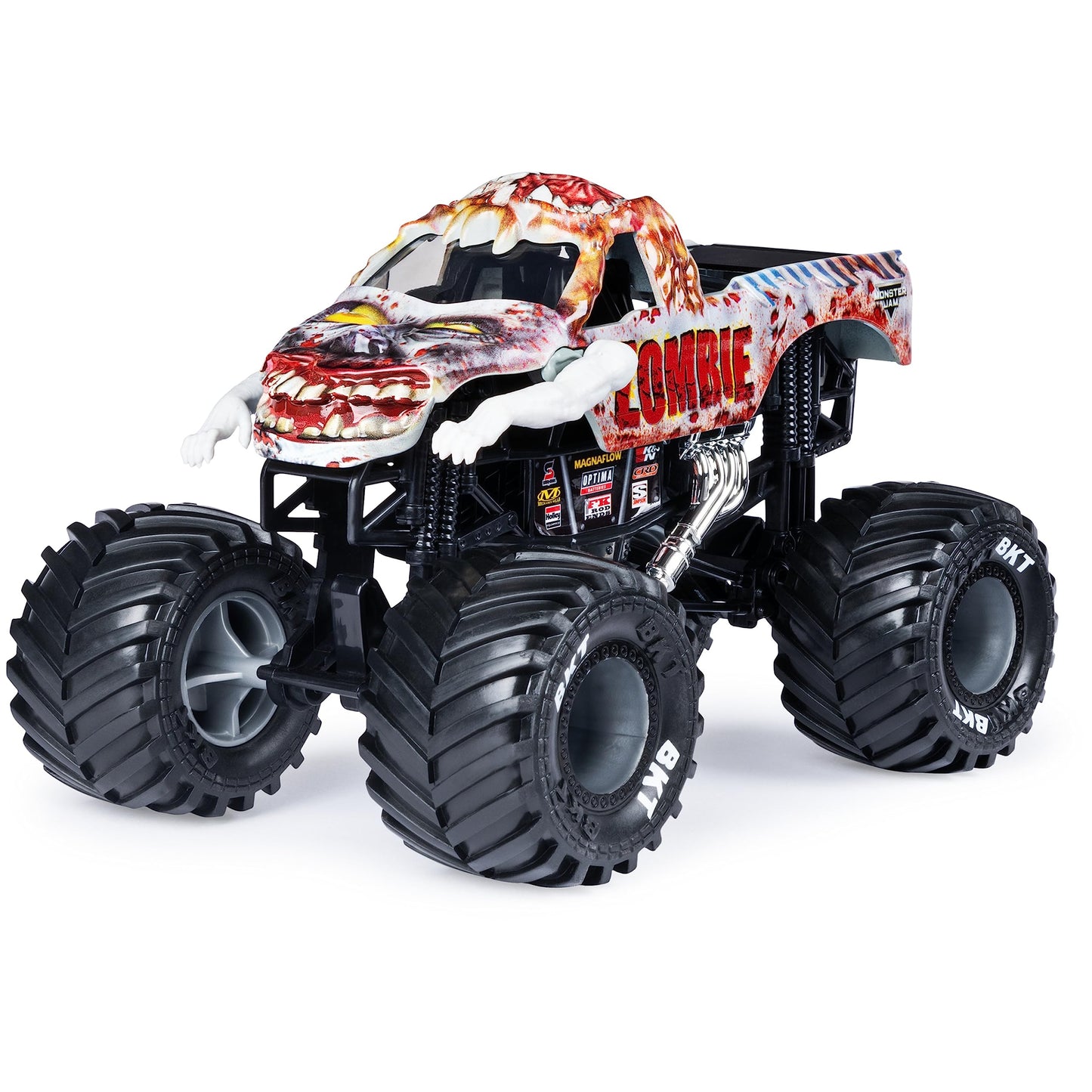 Monster Jam, Official Zombie Monster Truck, Collector Die-Cast Vehicle, 1:24 Scale, Kids Toys for Boys and Girls Ages 3 and up