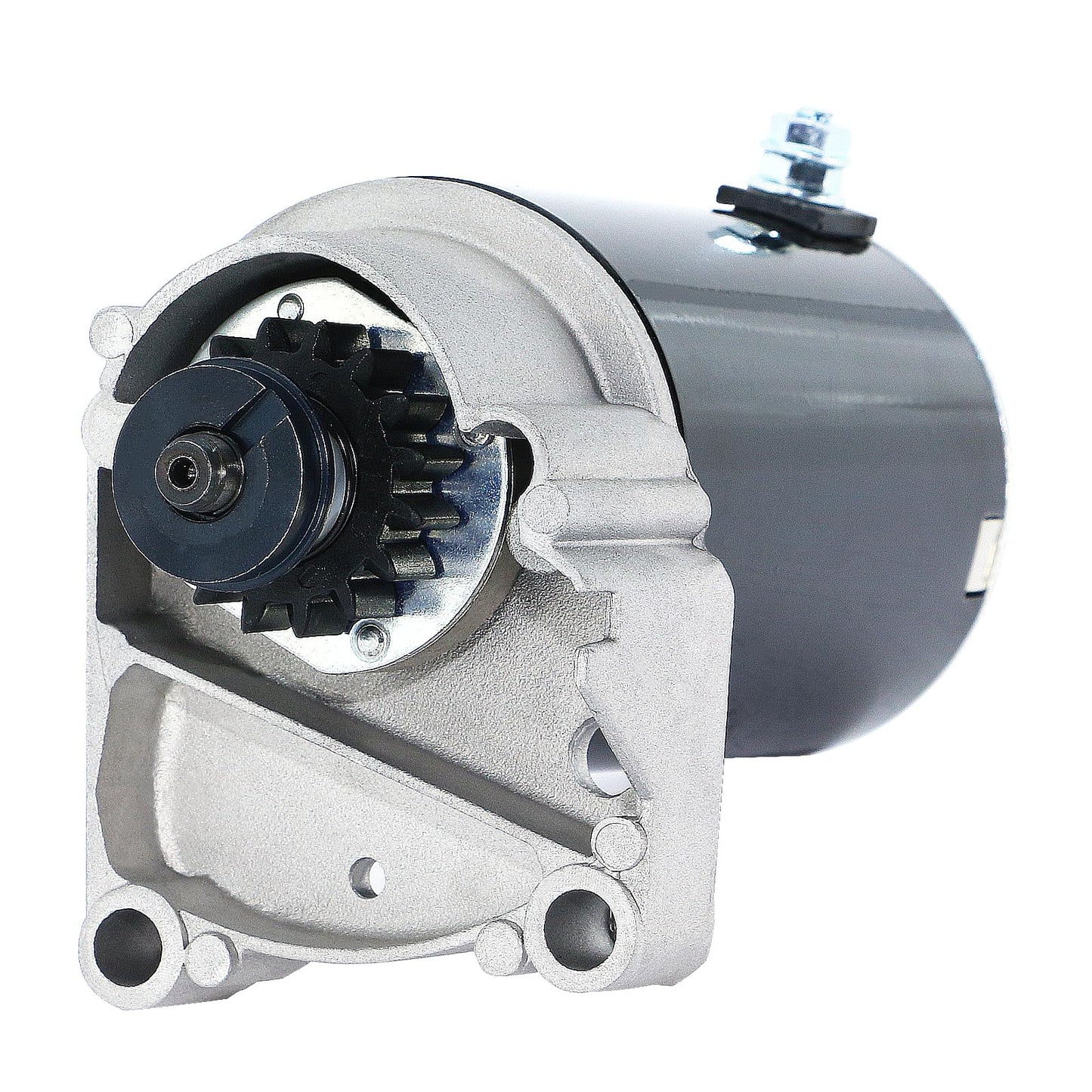 Starter New Replacement for Briggs and Stratton 16 Teeth 399928 498148 495100, 14 16 18 HP 1996-1998 Air Cooled Briggs V Twin Cylinder HD 108mm Horizontal & Vertical System SBS0009 410-22010 5744N