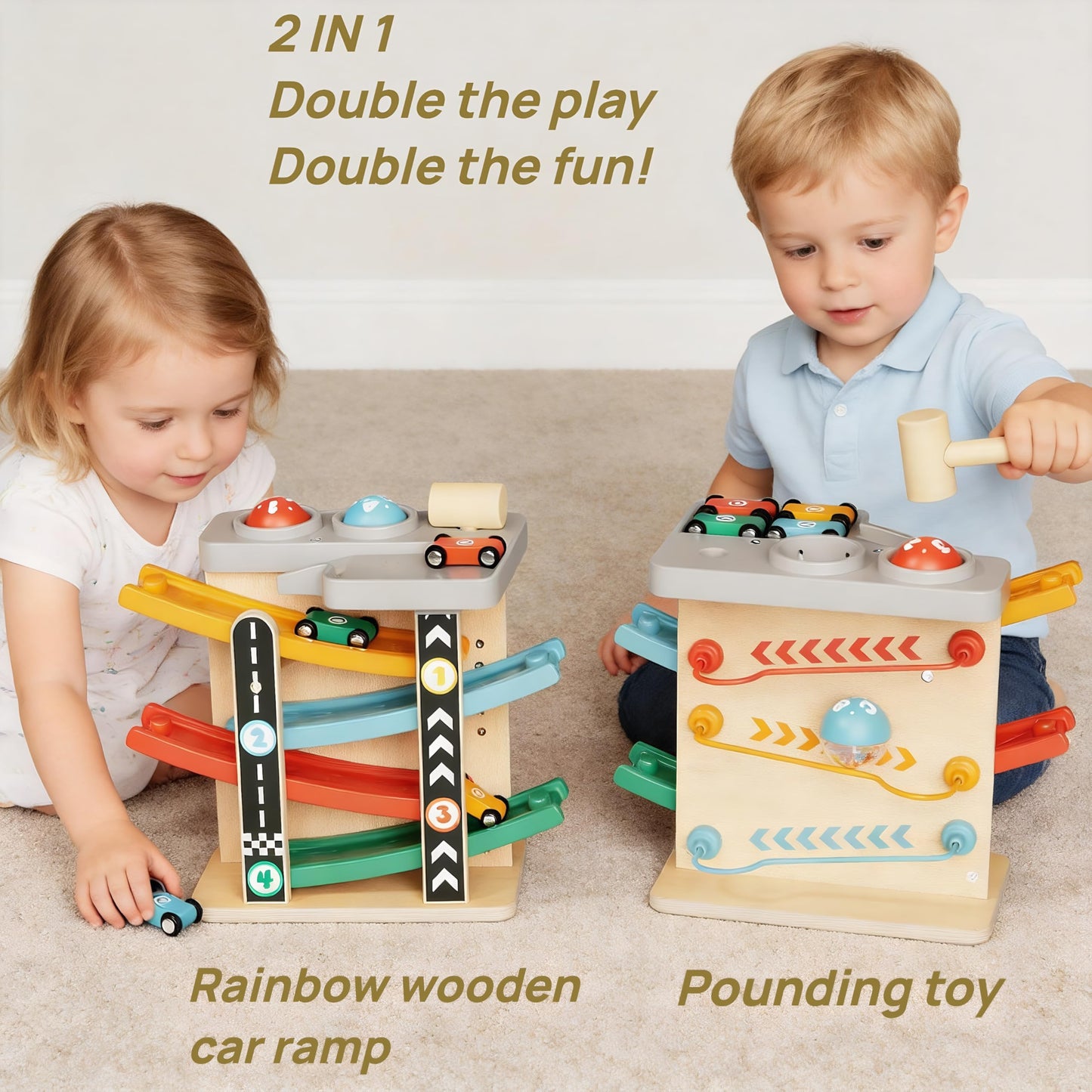 Toddler Toys for 1-2 Year Old Boy and Girl, Montessori Toys for 1 Year Old, First Birthday Gifts