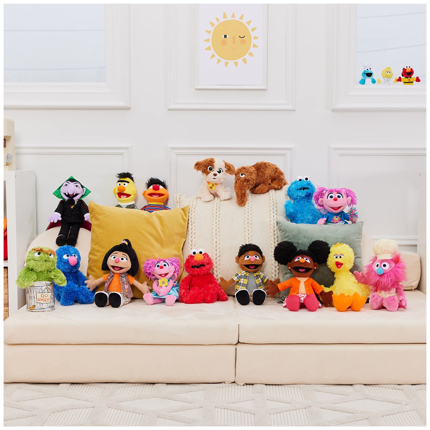 GUND Sesame Street Official Gonger Muppet Plush, Premium Plush Toy for Ages 1 & Up, Pink/Beige, 10”