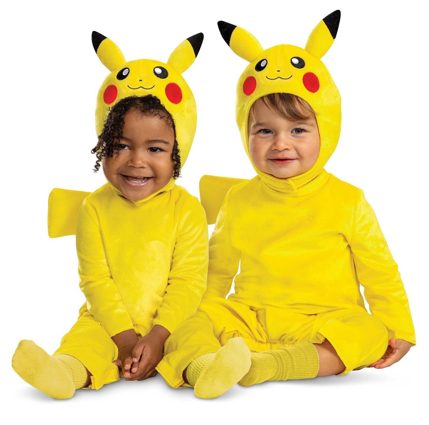 Pikachu Costume Romper, Official Pokemon Toddler Outfit and Headpiece, Size (12-18 months)