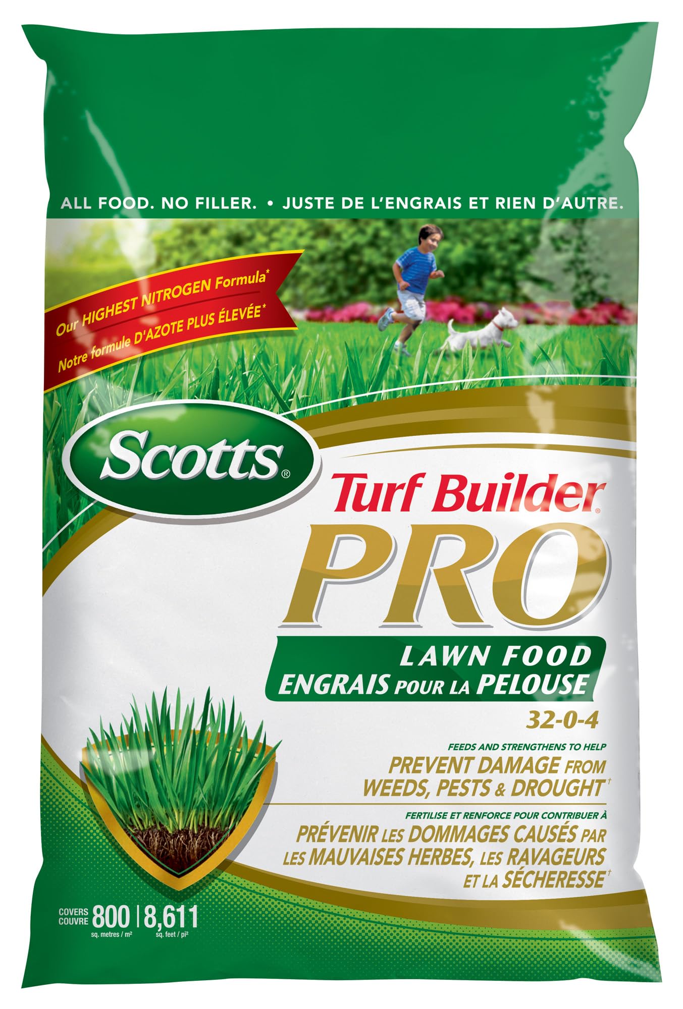 Scotts Turf Builder Pro Lawn Food 32-0-4 10.5kg (800m² Coverage)