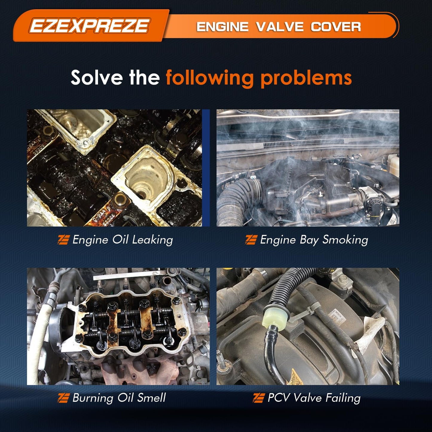 Ezexpreze Engine Valve Cover kit w/Gaskets & Bolts Compatible with 2011-2020 Chevrolet Chevy Cruze Sonic Volt Trax Buick Encore Cadilla.c ELR 1.4L L4 Replaces # 25198874 55573746 264-968
