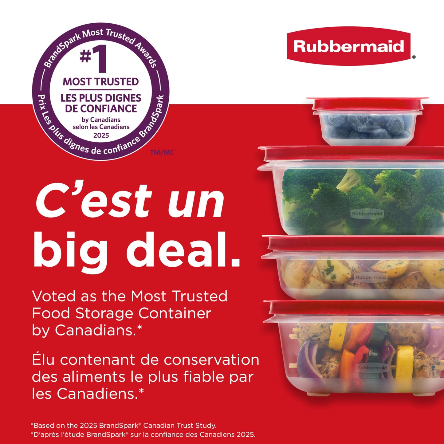 Rubbermaid EasyStore Food Storage Containers with Lids, 38-Piece Set
