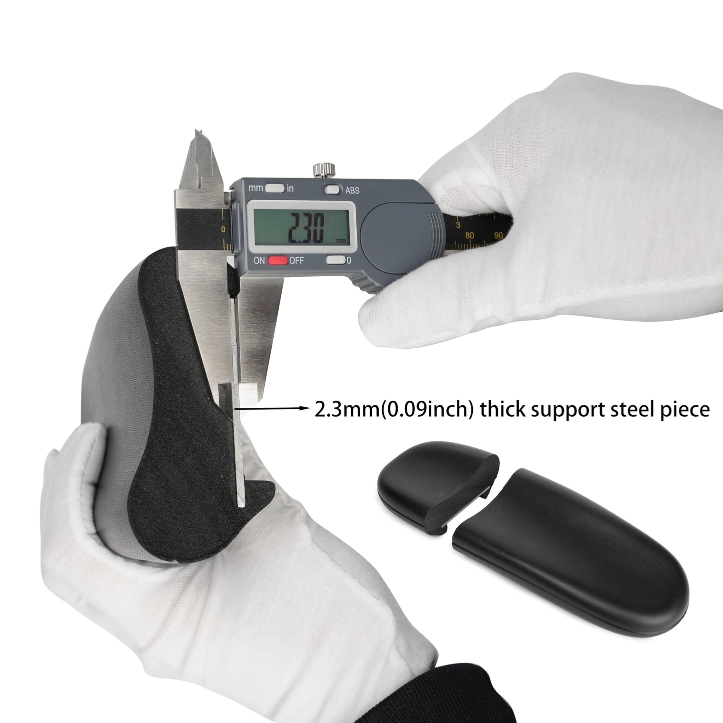 Office Chair Replacement Armrest Arm Pads Caps Univeral 4" 5.5" Mounting Hole 1 Pair, MingYi.Office