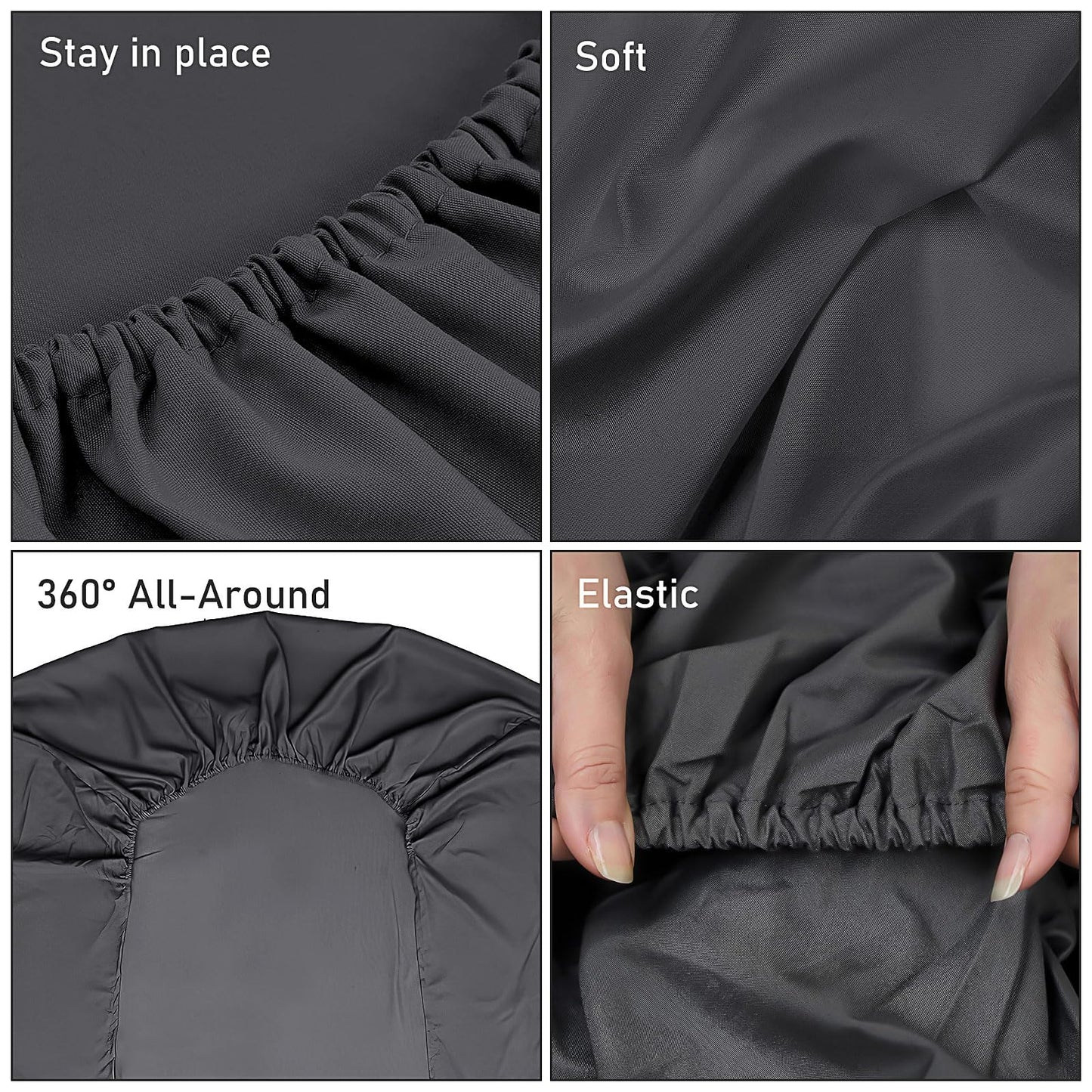 10 Pack Bedding Twin Fitted Sheets Bulk Fitted Bed Twin Size Sheet 39'' x 75'' Single Size Bottom Sheets up to 12 Inches, Ideal for School Dormitory Home Salons Hotels (Gray)