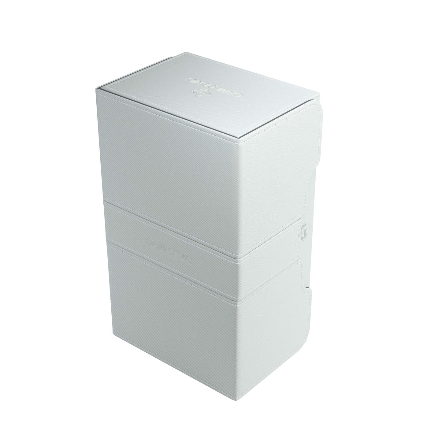 GameGenic Card Deck Box - Stronghold Convertible White 200CT – Durable and Sturdy TCG, OCG Card Storage – Compatible with Pokemon Yugioh Commander and MTG Magic: The Gathering Cards (GG2028)