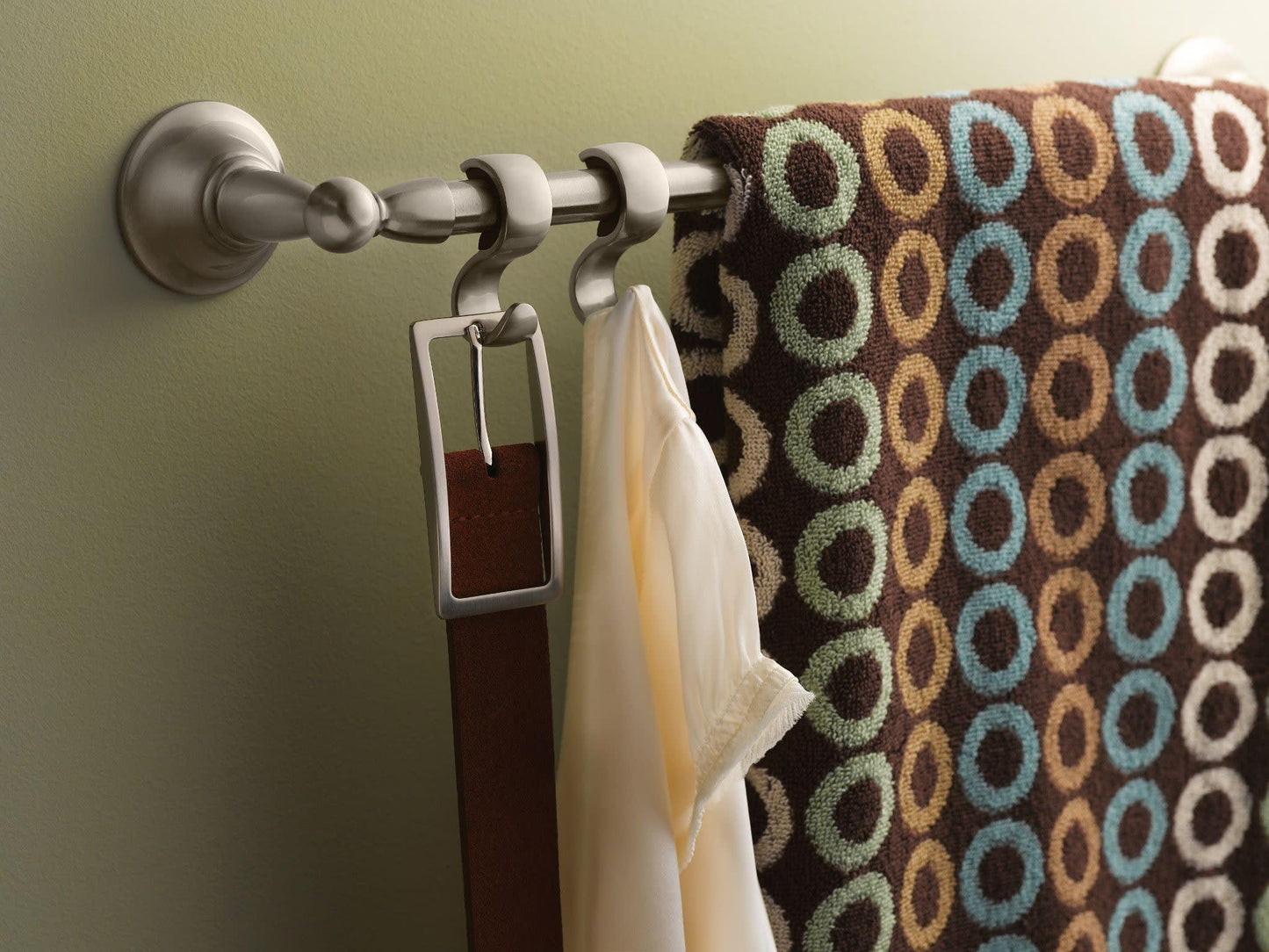 Moen DN6822BN 24-Inch Inspirations Double Towel Bar (Brushed Nickel)