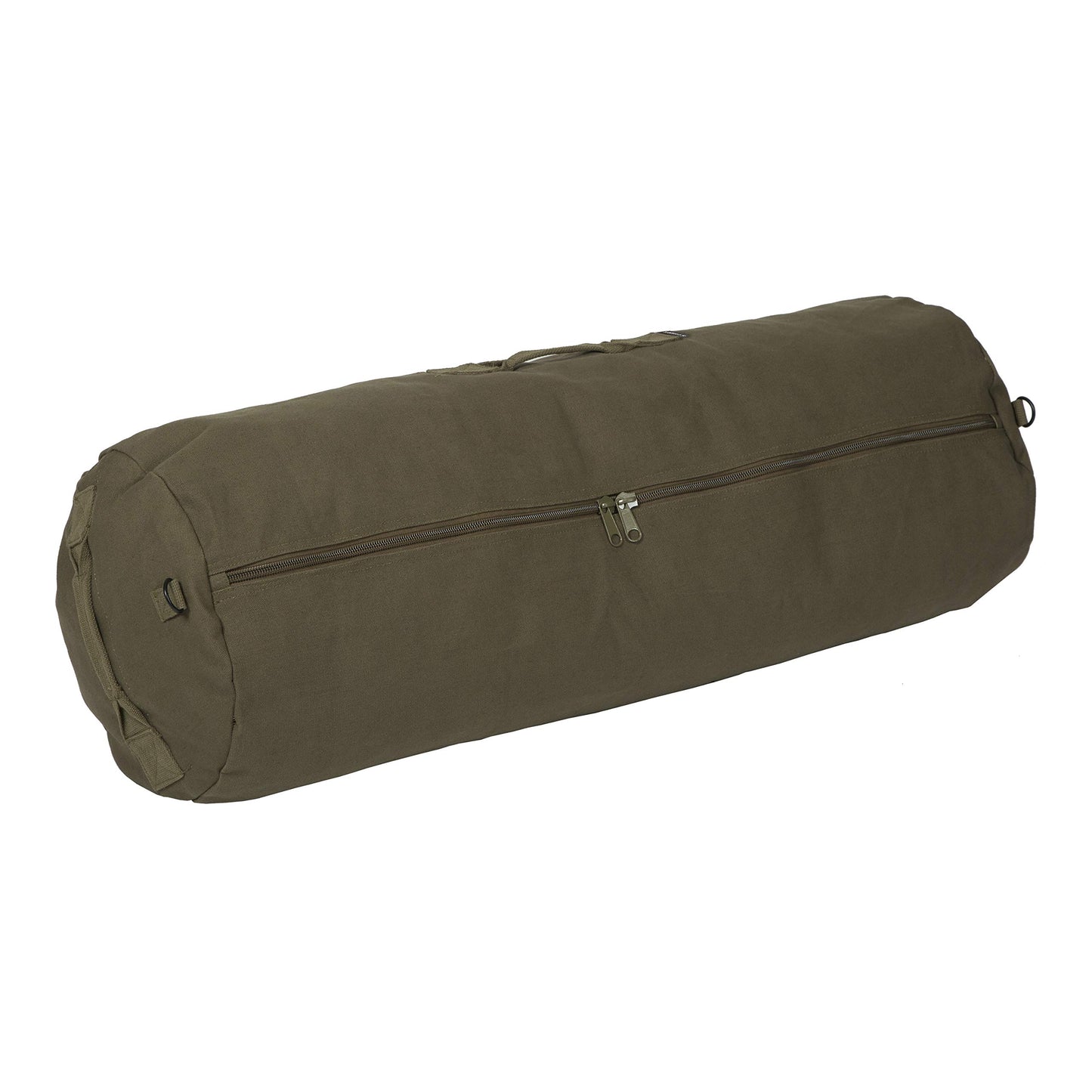 Stansport Deluxe Duffel Bag with Zipper, Olive Drab, 50 x 30-Inch