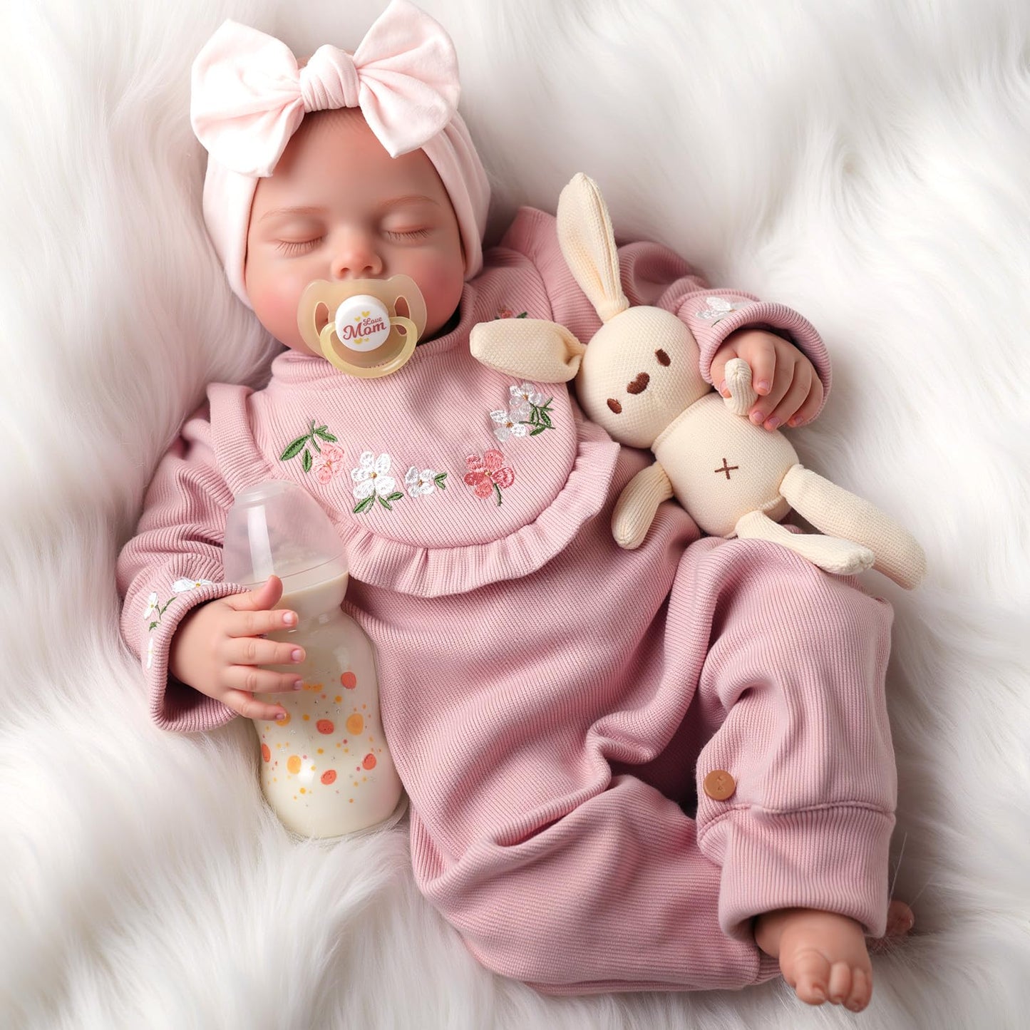 BABESIDE Lifelike Reborn Baby Dolls - 20 Inch Realistic Newborn Baby Doll Sleeping Real Life Baby Dolls Girls with Gift Box for Kids Age 3+