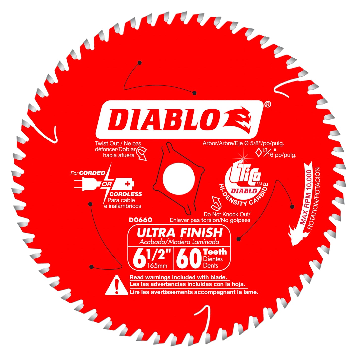 6-1/2 X 60 Bulk Diablo, One Size, Multi