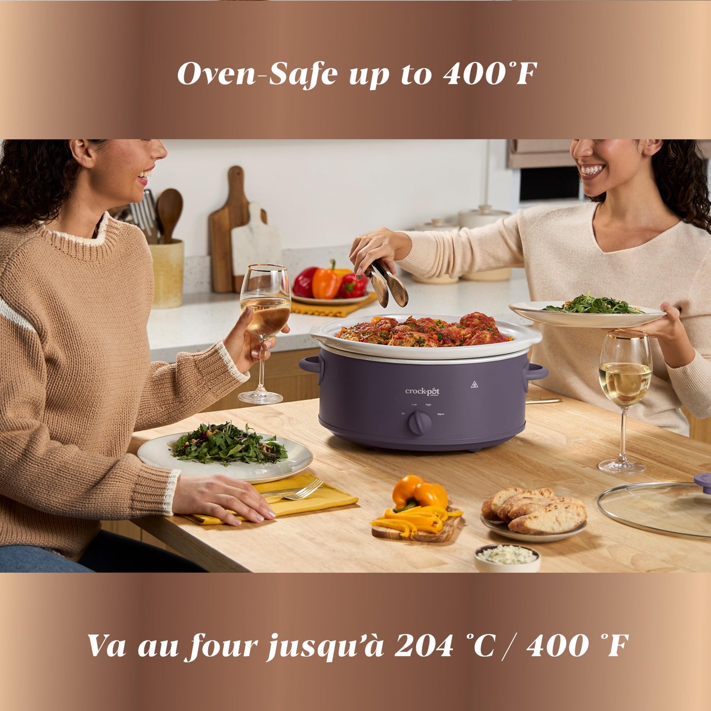 Crock-Pot Design Series 7-Quart Manual Slow Cooker, Purple Potato