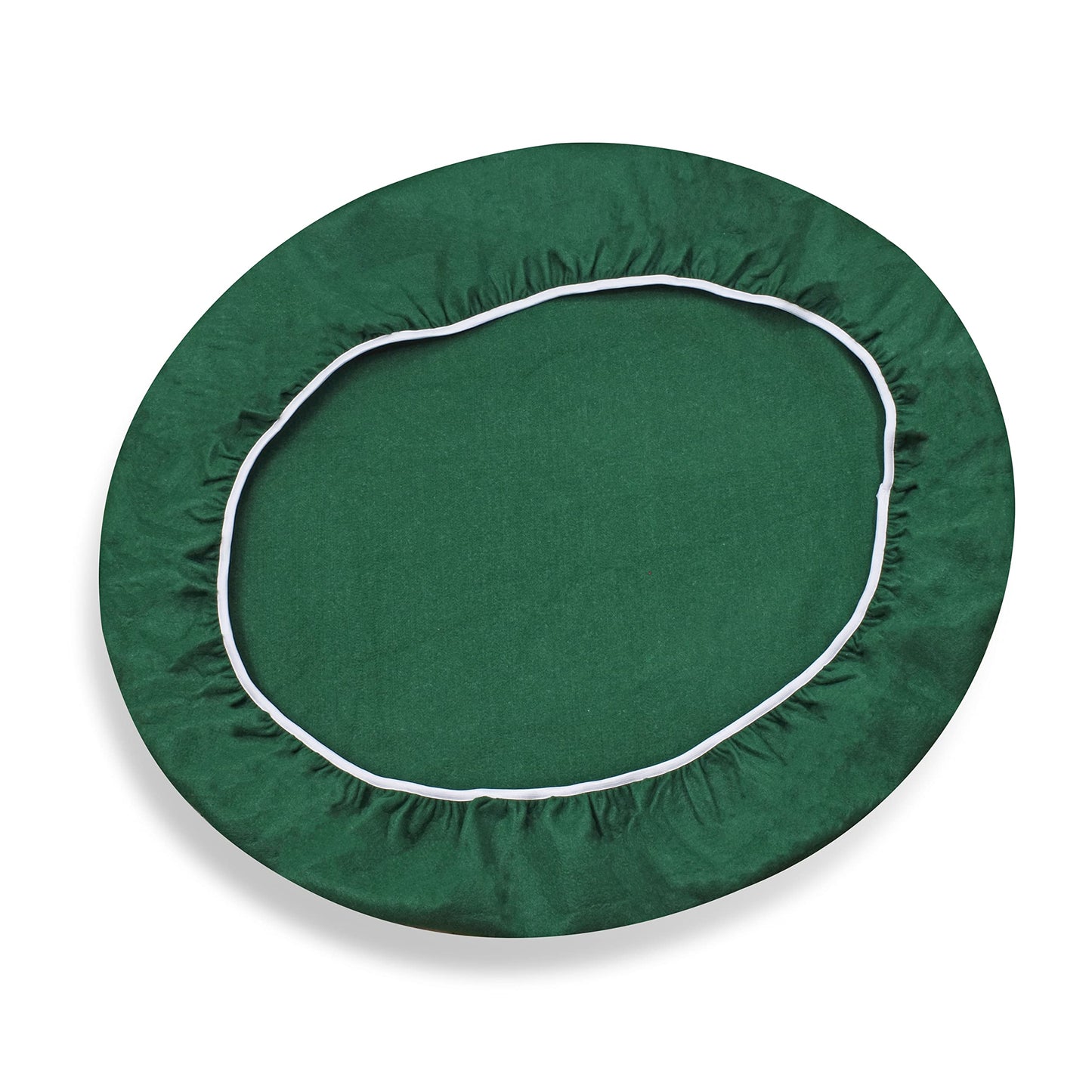 Katai Poker Table Cover – Fits 36–48" (91–122 cm) Round Tables – Green Felt Casino Top for Poker, Mahjong & Board Games – Includes 6 Cork Coasters