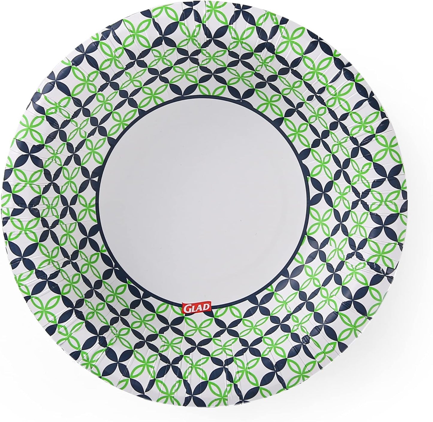 Glad Round Disposable Paper Bowls, Happy Daisies Design - Heavy Duty, Soak Proof, Cut-Resistant, Microwavable Bowl for All Foods & Daily Use, 16 Oz, 40 Count - 6 Pack