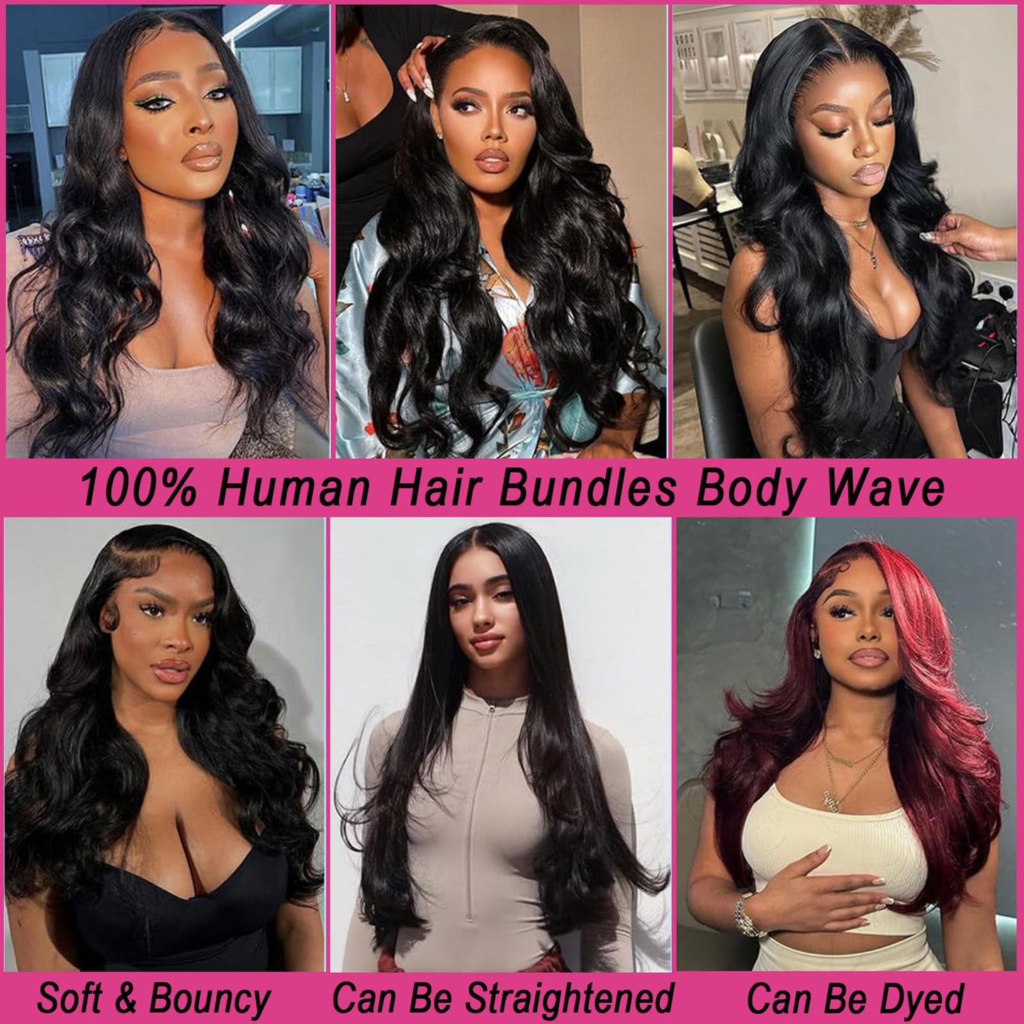 12A Body Wave Bundles Human Hair 16 18 20 Inch 100% Unprocessed Raw Vietnamese Human Hair 3 Bundles Body Weave Remy Virgin Hair Natural Black Color For Black Women