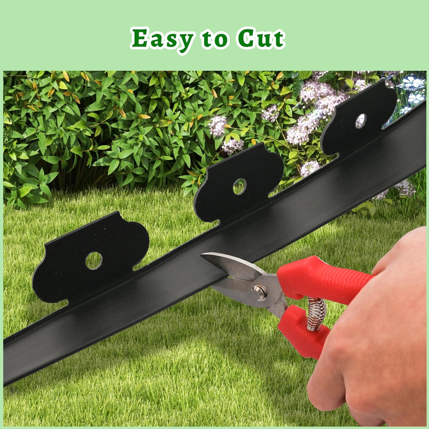 2" Tall 80ft Fence Edging for Landscaping Include Spikes,Lawn Edging Edging for Landscaping Edging and Garden Edging and Garden Border and Flower Bed Edging