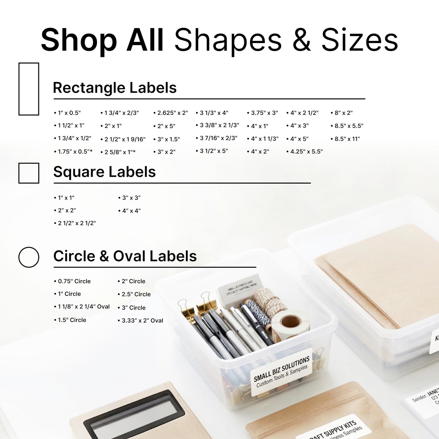4" X 1 1/3" Matte White Printable Labels Compatible with Inkjet and Laser Printers - 250 Sheets, 3500 Total Paper Stickers for Addresses, Mailing, and Barcodes - Spartan Industrial Template R018