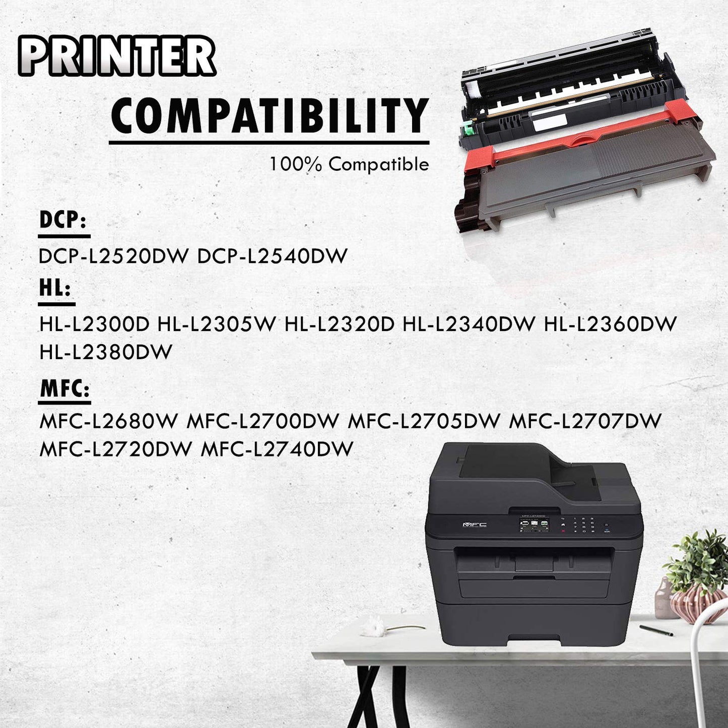 4PK-1 Inkfirst DR630 DR-630 Drum Unit + 3 TN660 TN-660 High Yield Toner Cartridges (3 Toner + 1 Drum) Compatible Replacement for Brother MFC-L2700DW MFC-L2720DW MFC-L2740DW HL-L2300D HL-L2305W