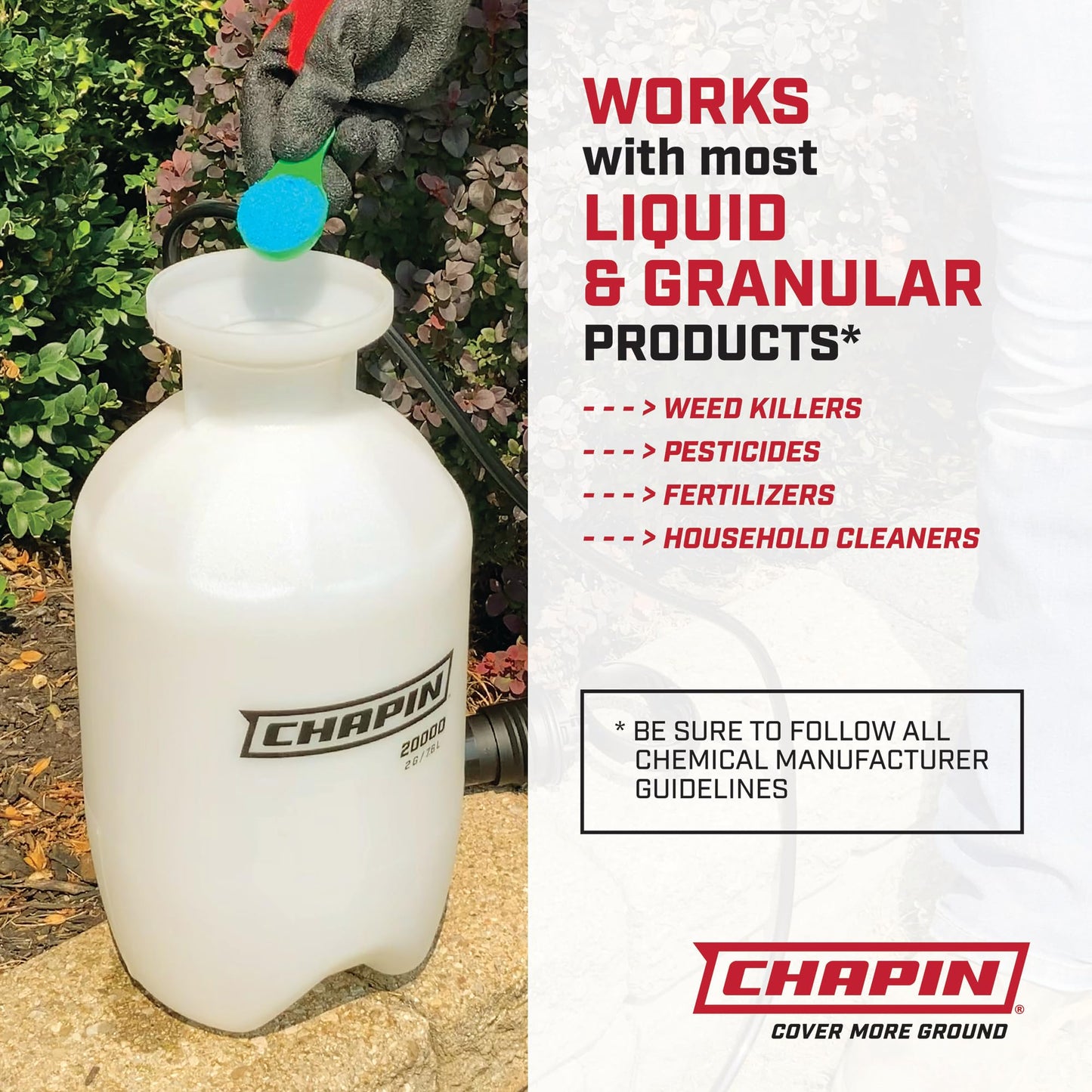 Chapin 22000 Sprayer Tank, Hand Pump Pressured, Lawn and Garden, Anti-Clog Filter, Adjustable Nozzle, Spray Plants, Watering, Weeds, Fertilizer and Pests, 4.5 Liters. Pack of 2