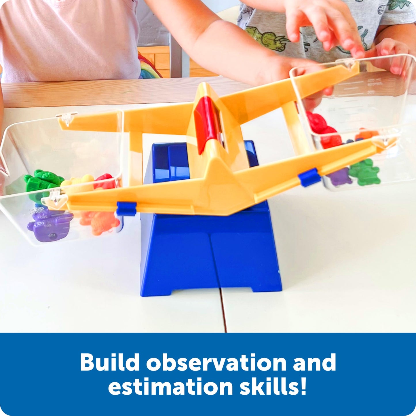 Learning Resources LER1521 Primary Bucket Balance Teaching Scale, Science/Math, Classroom Scale, Ages 3+
