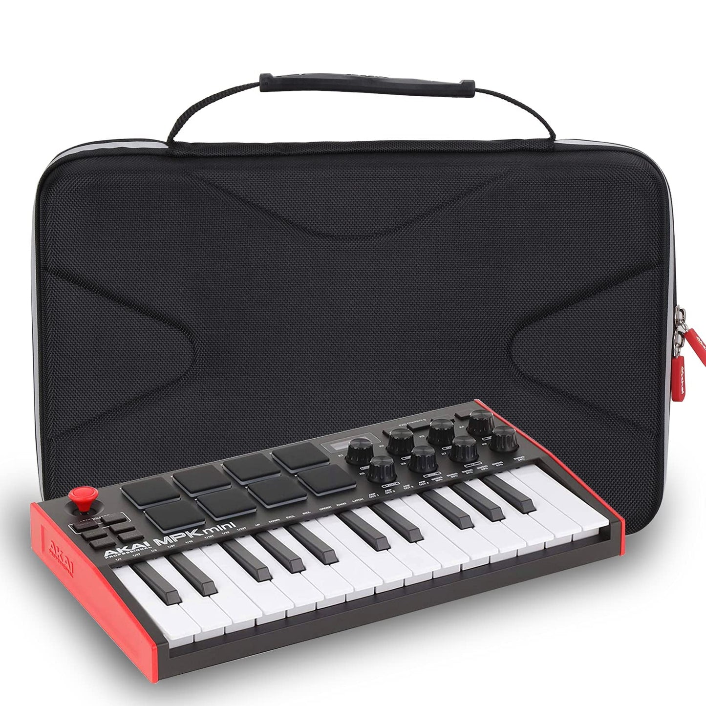 Mchoi Hard Travel Carrying Case for AKAI Professional MPK Mini MK3 / Mini Play USB MIDI Keyboard Controller, Case Only