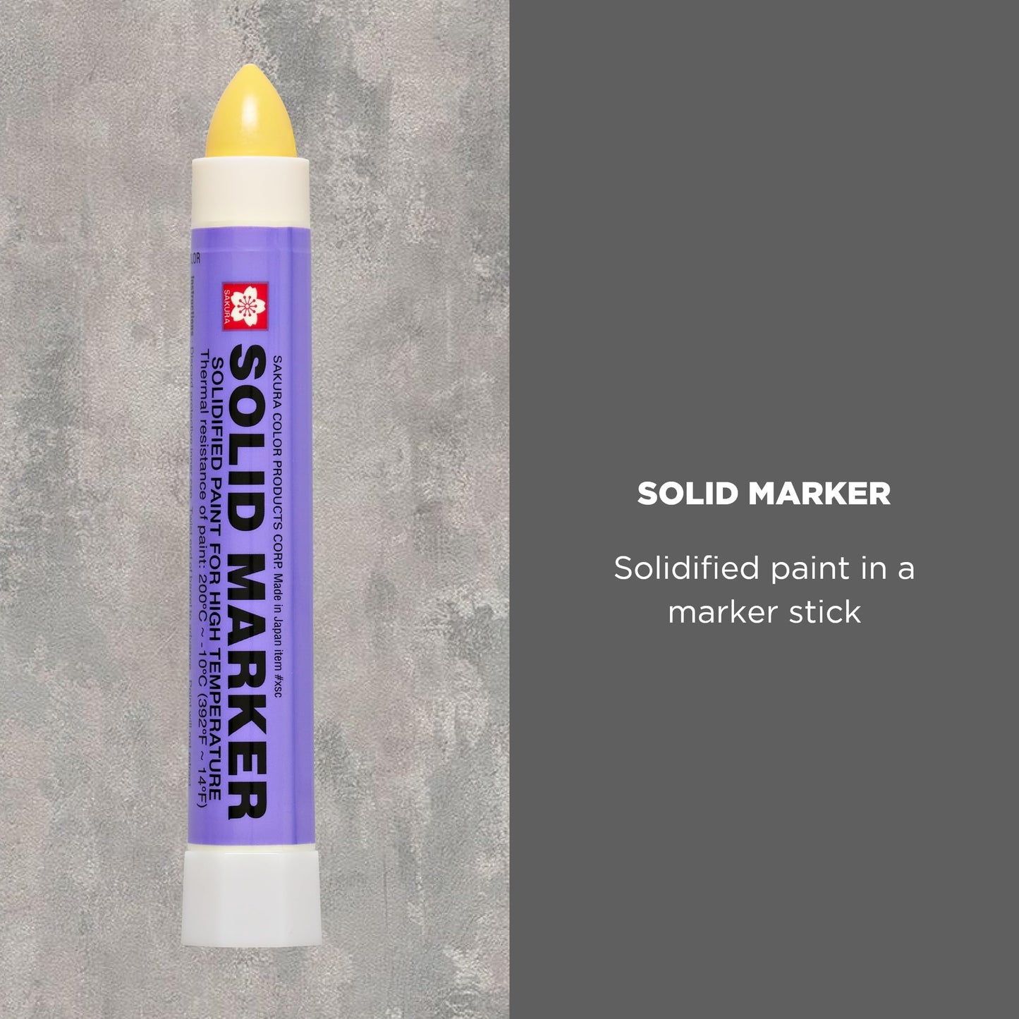 Sakura Solid Paint Markers - Permanent Marker Paint Pens - Window, Wood, & Glass Marker - Yellow Paint - 12 Pack
