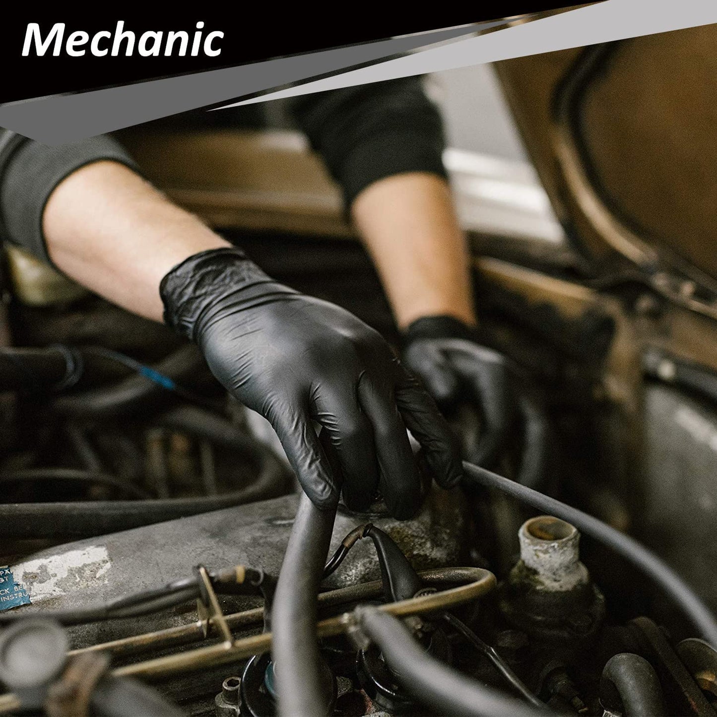 PROMEDIX P Nitrile Gloves 100Pcs 400Pcs,Gloves Disposable Latex Free,Disposable Gloves for Househode,Food safe