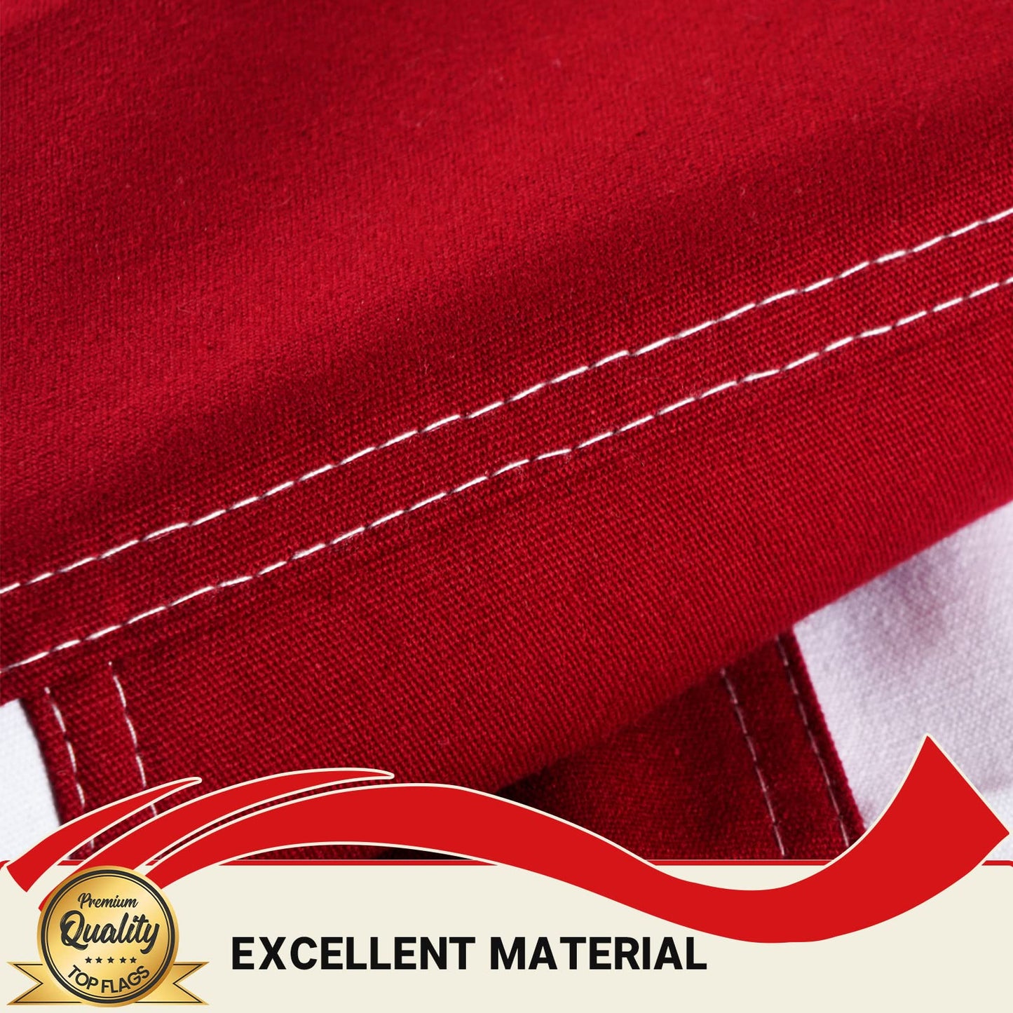 TOPFLAGS Cotton British Flag 3x5 Feet Outdoor UK Flag Heavy Duty Flags for Outside,Vivid Color Fade-resistant,Sewing Edge Stripes with 2 Brass Grommets 4 Stitching Rows Heavy Duty Flags