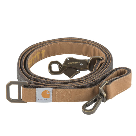 Carhartt Pet Durable Nylon Duck Leashes for Dogs, Reflective Stitching for Visibility, Carhartt Brown, Large