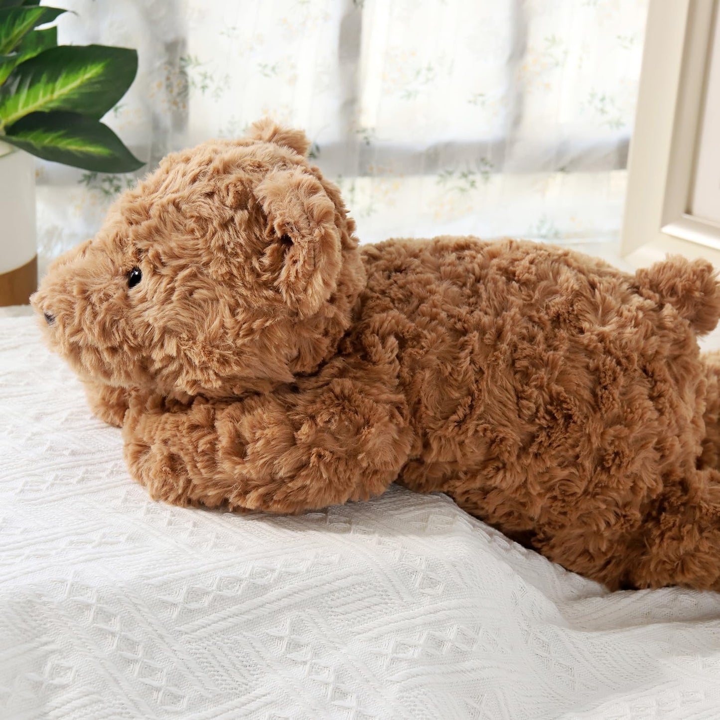 20.5" Soft Teddy Bear Stuffed Animal, Sturdy and Fluffy Brown Bear Plush Toy for Kids Cuddle, Cute Hugging Pillow Toy for Kids (20.5"x7.9"x5.9")