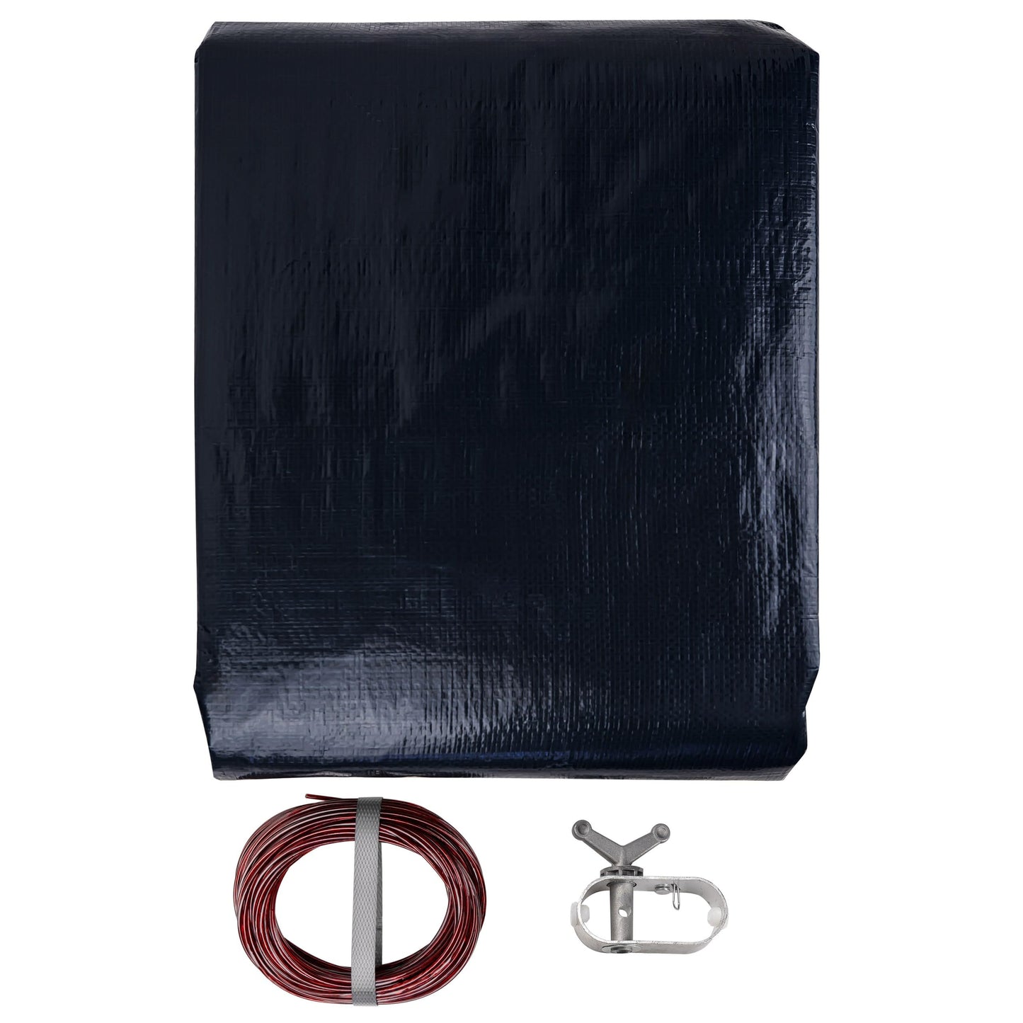 Winter Block WC15R Swimming Pool Winter Cover with Winch and Cable, Small Blue/Black