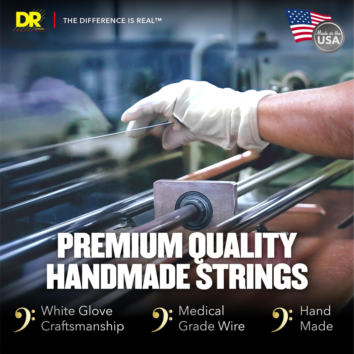 DR Strings PURE BLUES Bass Guitar Strings (PB5-40)