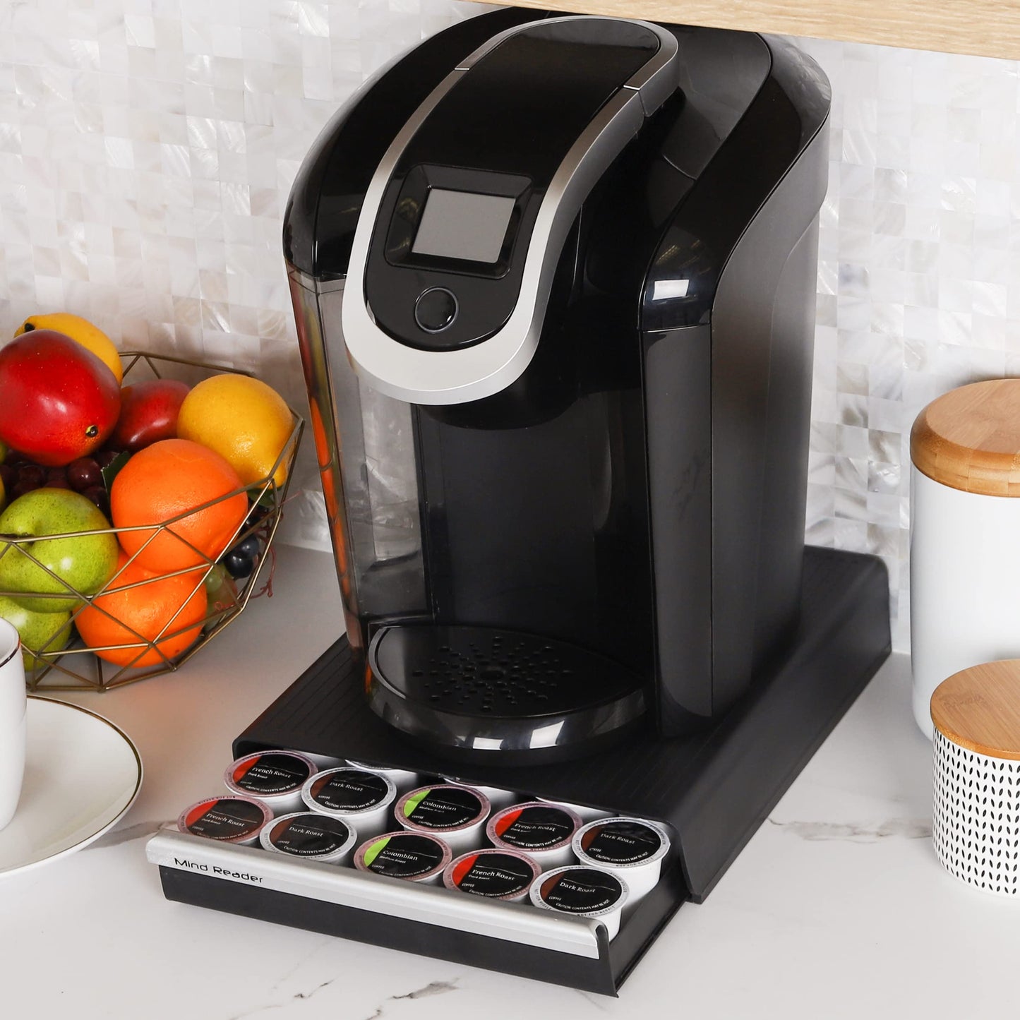 Mind Reader "Coupe" 30-Capacity Coffee Pod Drawer, Black