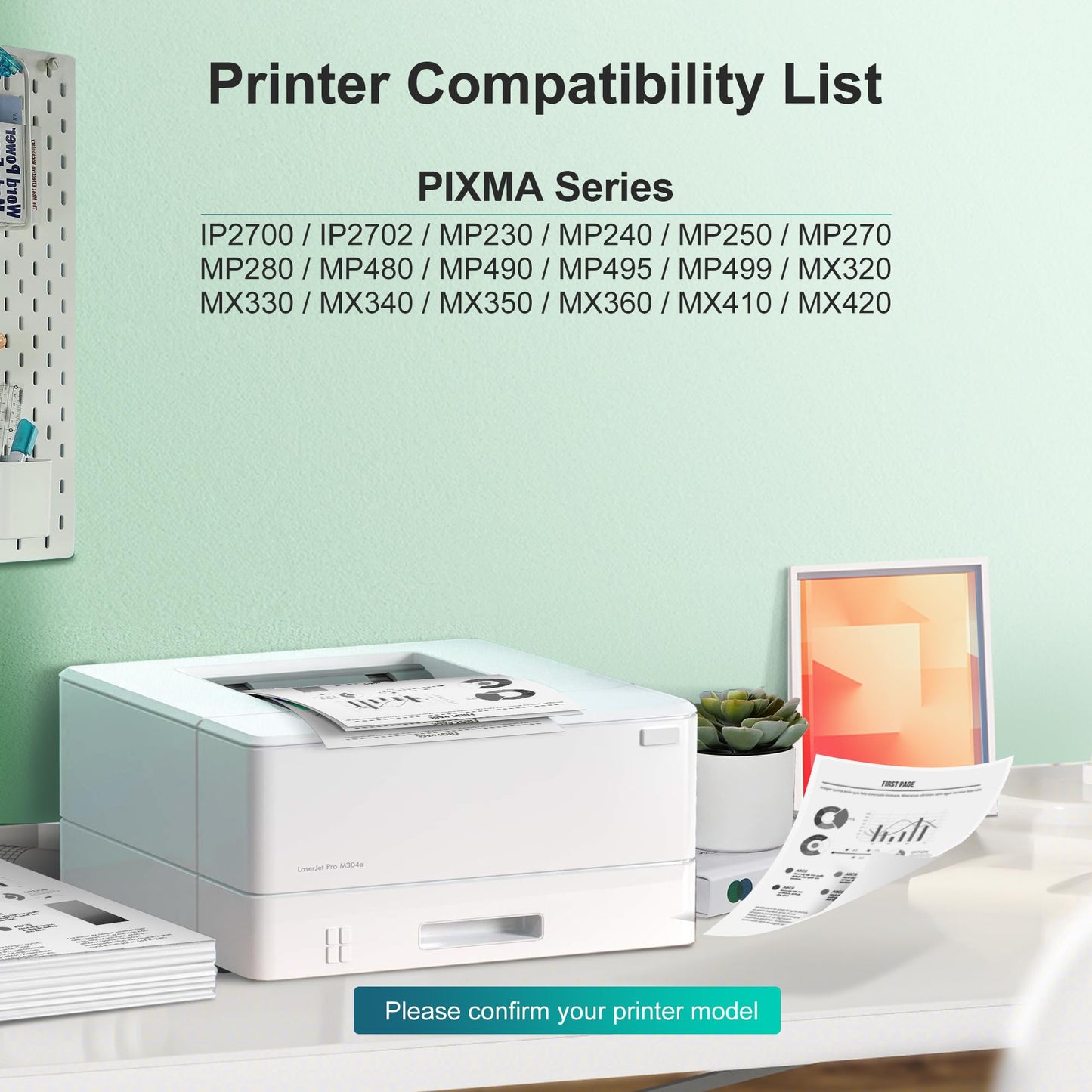 210XL 210 Black Remanufactured Ink Cartridge Replacement for Canon 210XL PG-210XL 210 use with Canon PIXMA MP495 MP240 MP280 MP480 MP490 MP499 MP250 MX410 IP2702 (2 Black)