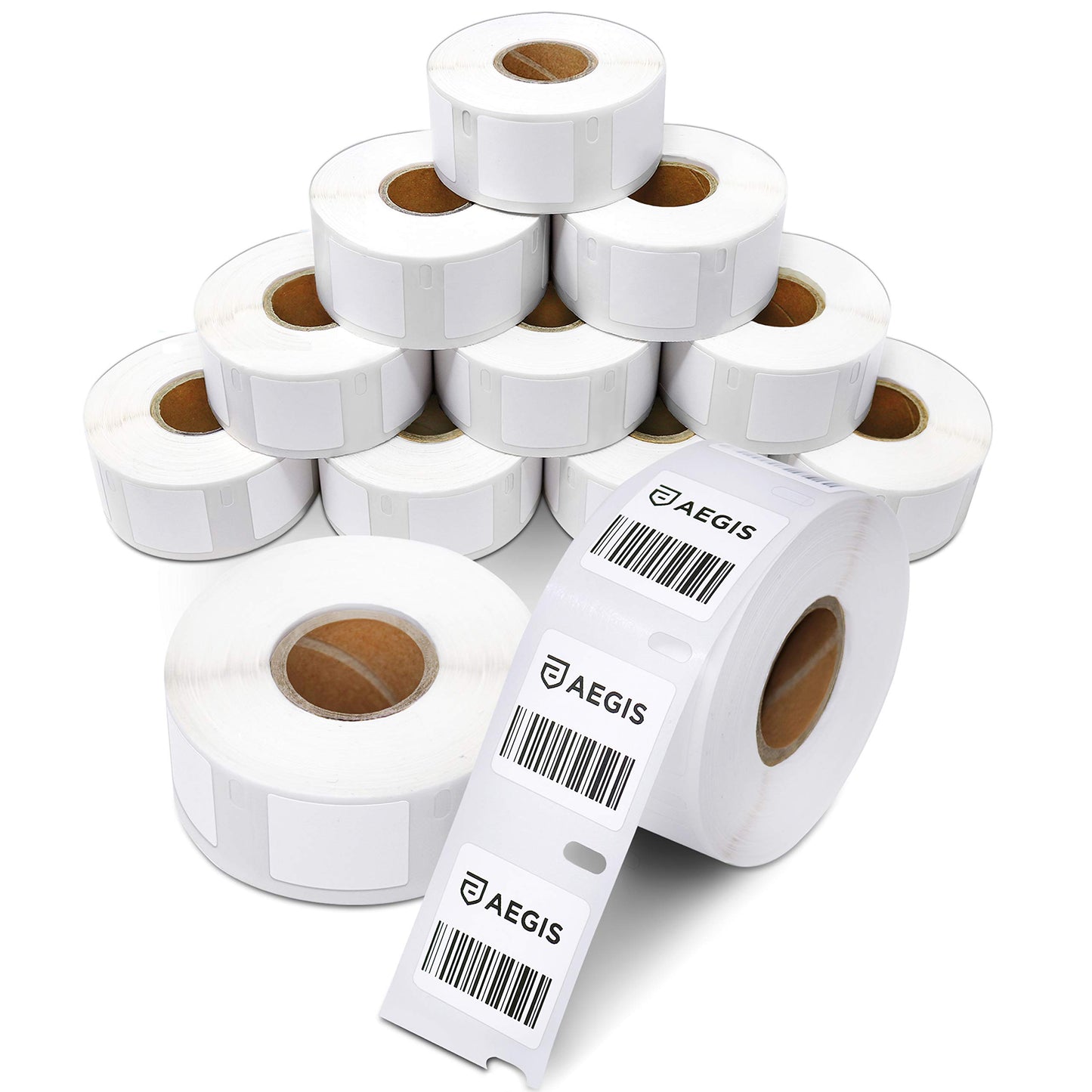 Aegis Adhesives - 1" X 1" Replacement for DYMO 30332 (12 Rolls/9000 Labels) Direct Thermal Square Multipurpose Labels - Compatible with LabelWriter 450, 450 Turbo, 4XL Printers (NOT 550, 5XL)