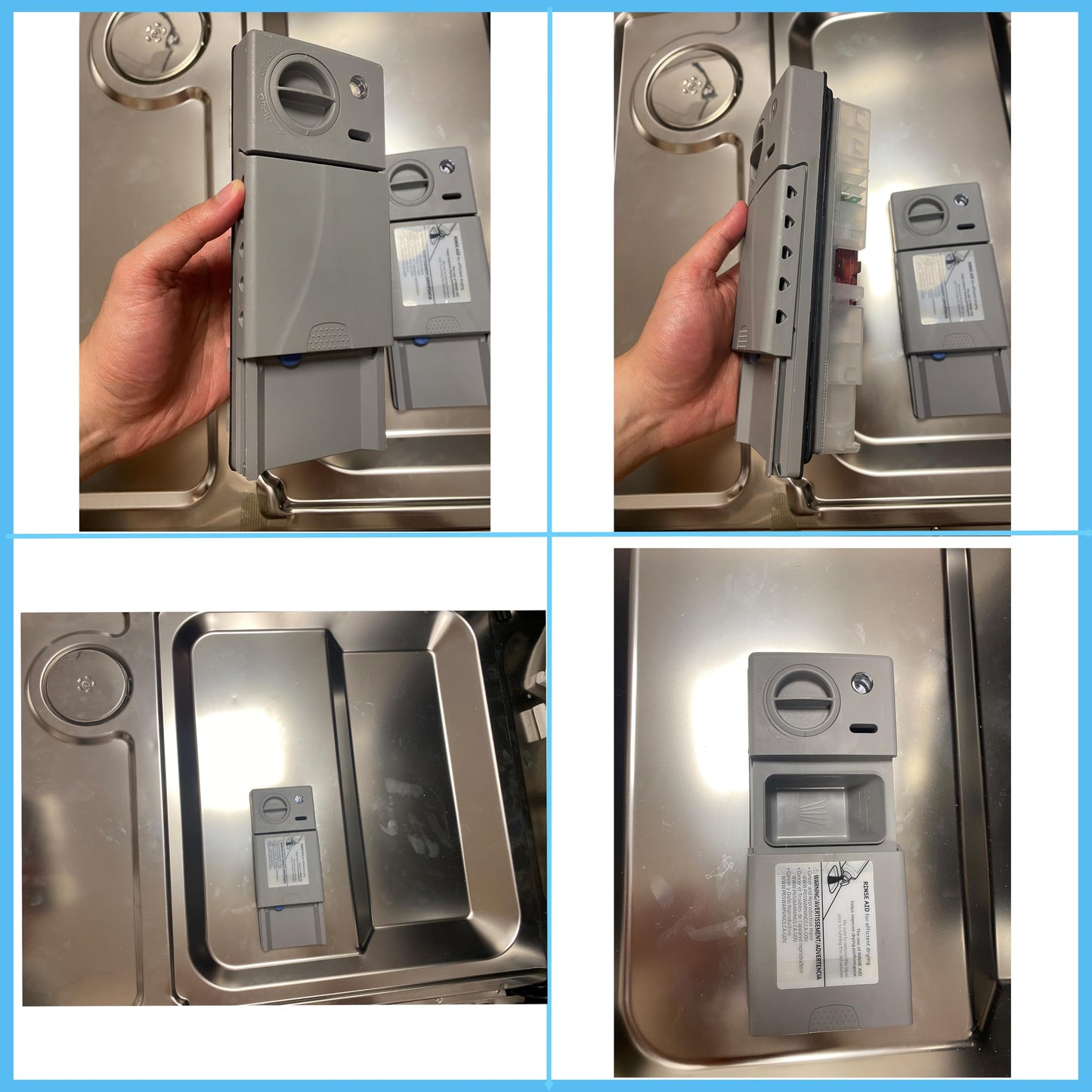 Sunniswi DD59-01002A Sam-sung Dishwasher Detergent Dispenser Assembly (OEM) 7.7 * 3.3 * 2.2in - Compatible With samsung Dishwasher Part