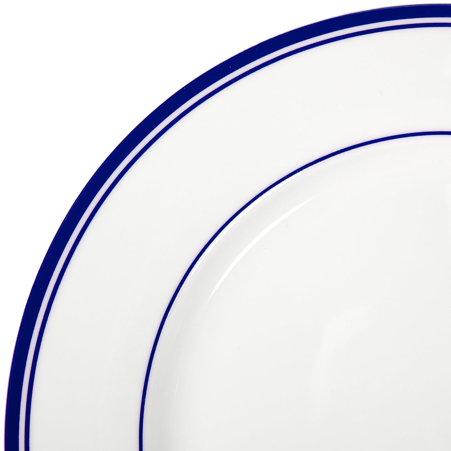 Amazon Basics 16-Piece Cafe Stripe Dinnerware Set, Plates, Bowls, Mugs, Service for 4, Blue