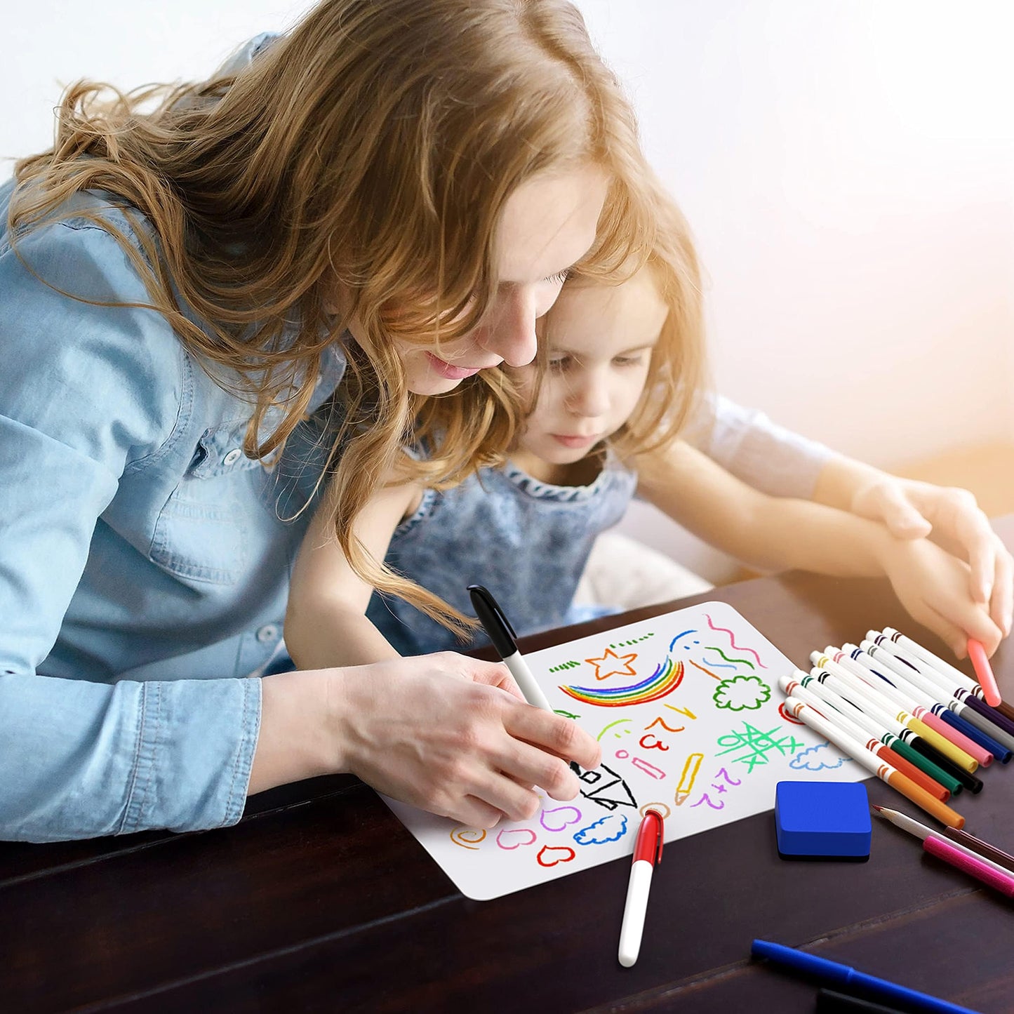 10 Pack 9x12 Small White Board for Students - Small Dry Erase Boards - Double Sided Mini Whiteboard - Smal Whiteboards Lapboards - Personal Dry Erase Board Kids - Mini White Boards for Classroom