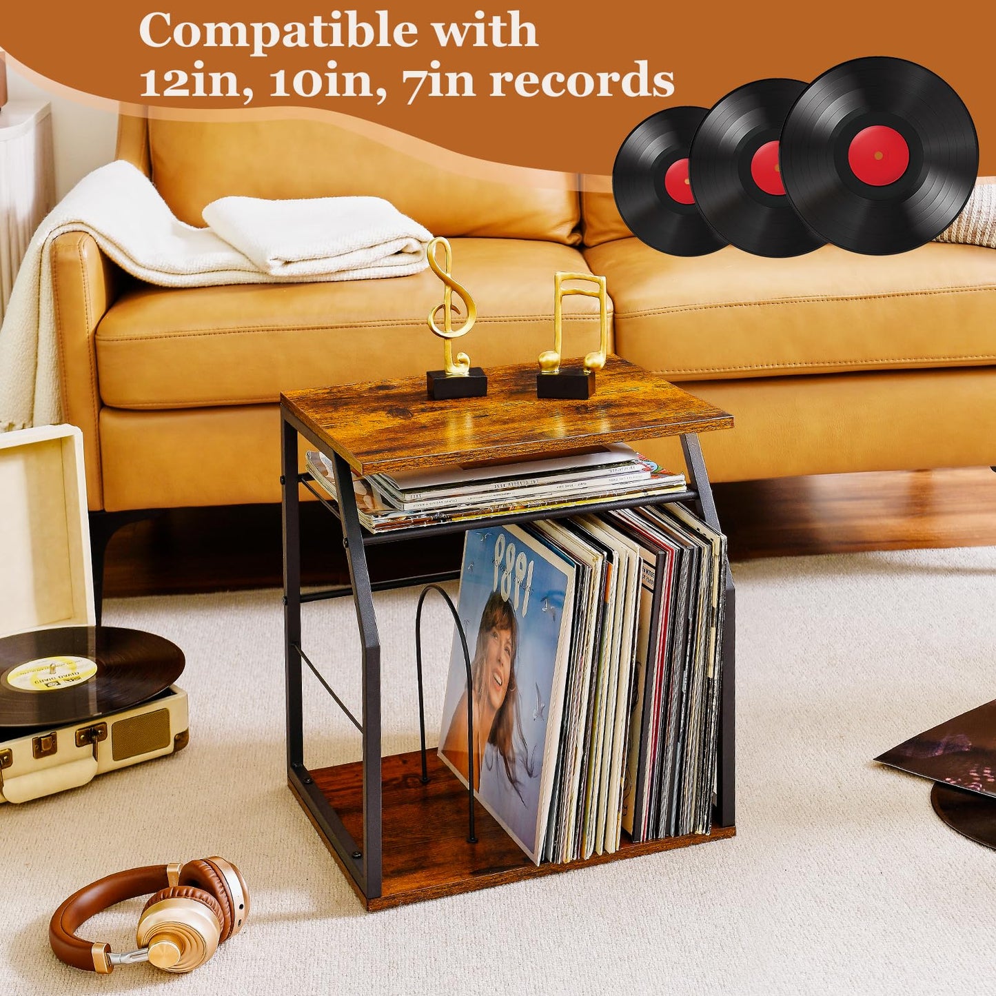YIYYZI Vinyl Record Storage Holder rack