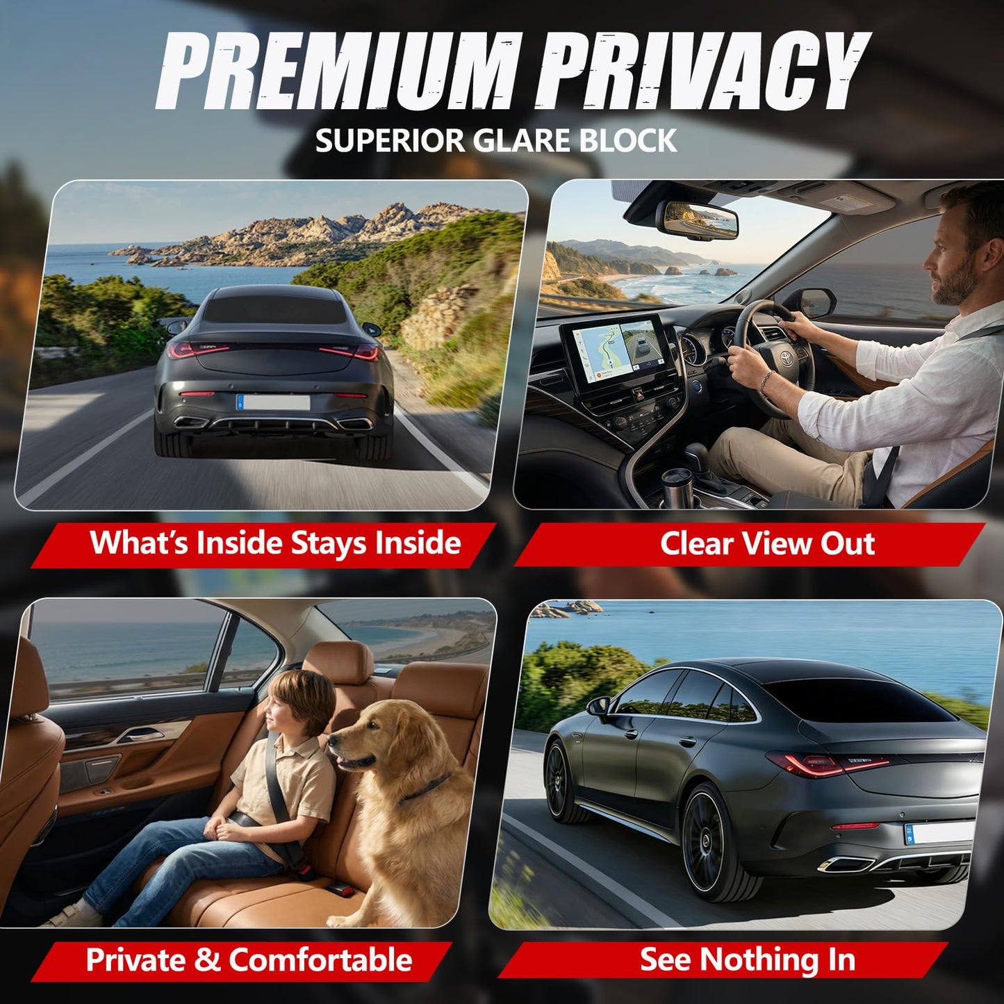 Vepagoo Ceramic Car Window Tint Film 5% VLT, 20" x20FT