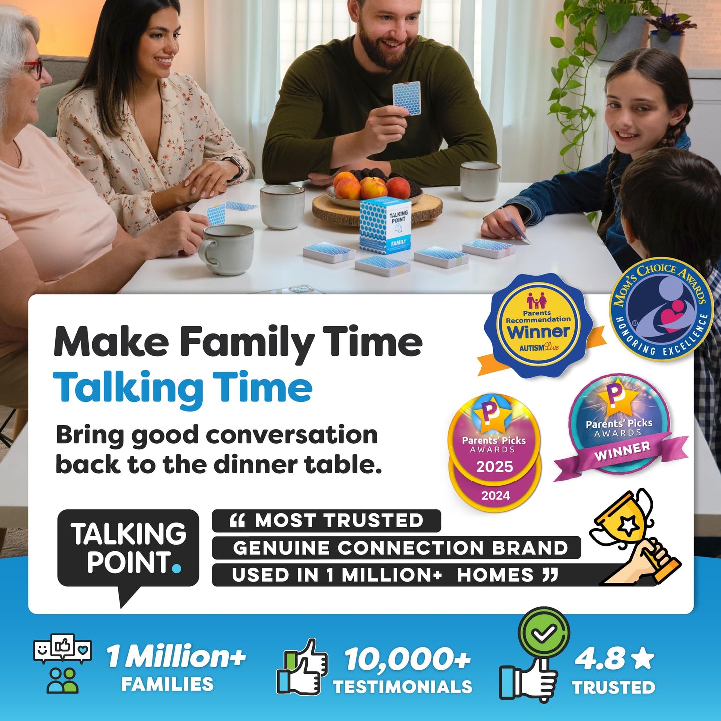 Connect with Your Family - 200 Meaningful Conversation Cards for Kids, Teens & Adults to Truly Get to Know Each Other - Share Stories & Build Deeper Bonds - Perfect for Dinner, Road Trips & Game Night