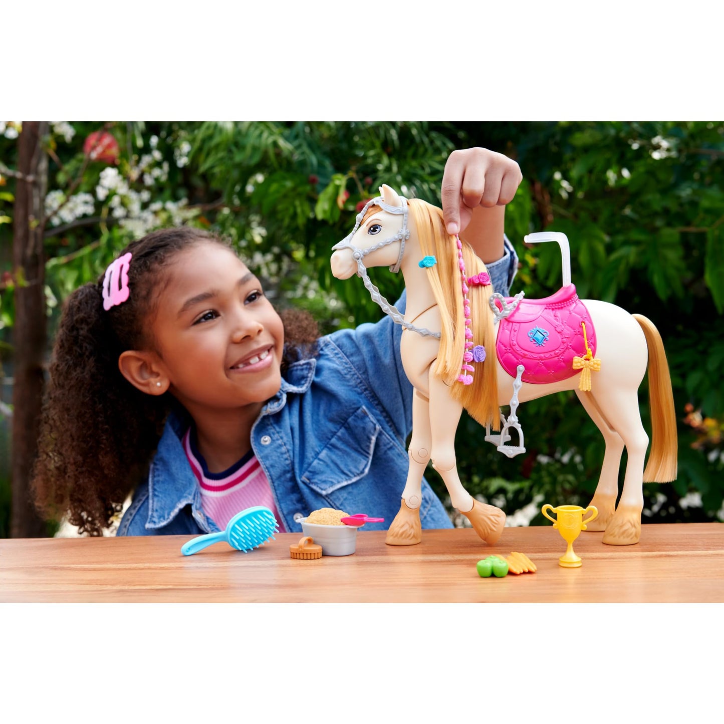 Barbie Toy Horse with Sounds, Music & Accessories, Inspired by Barbie The Great Horse Chase, Horse Moves, Dances & Blinks Eyes