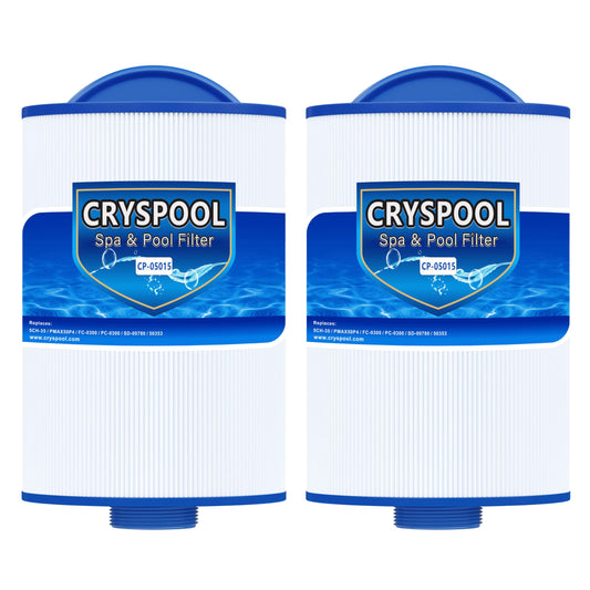 Cryspool 05015 Filter Compatible with 5CH-35, PMAX50P4, PAS35P, 108868, FC-0300, SD-00780, 35 Sq. Ft Spa Filter Cartridge, 2 Pack