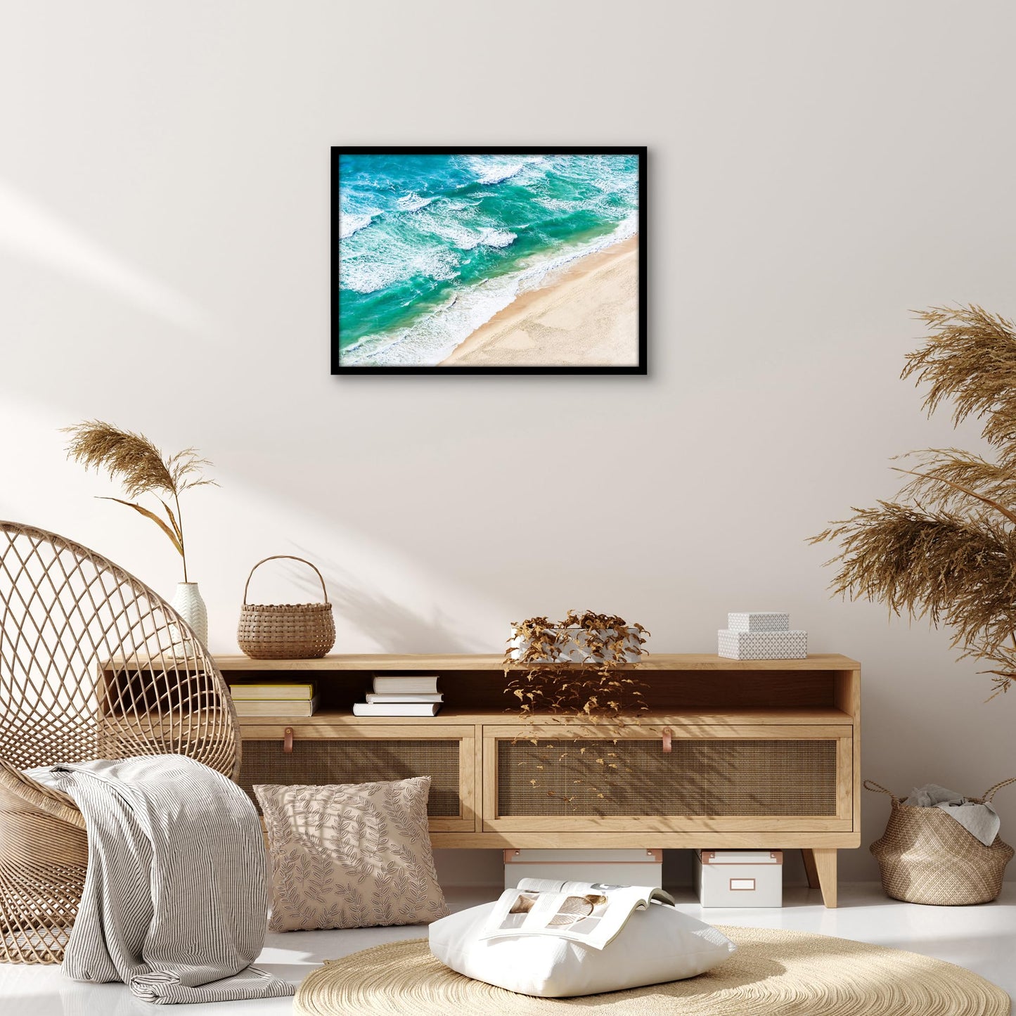 Americanflat 17x24 Picture Frame with Polished Plexiglass - Streamline Collection - Thin Border Picture Frame for Wall Display - Hanging Hardware Included - Black