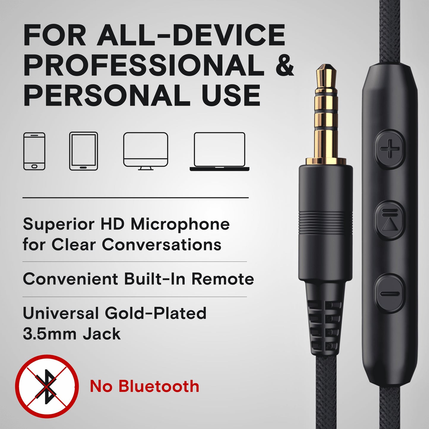 Artix® CL750 Premium Headphones Wired with Mic, Noise Cancelling On-Ear Comfort for Adults and Kids, Crystal Clear Sound for PC, Laptop and More, Durable and Stylish Wired Headphones(Aux Jack 3.5mm)