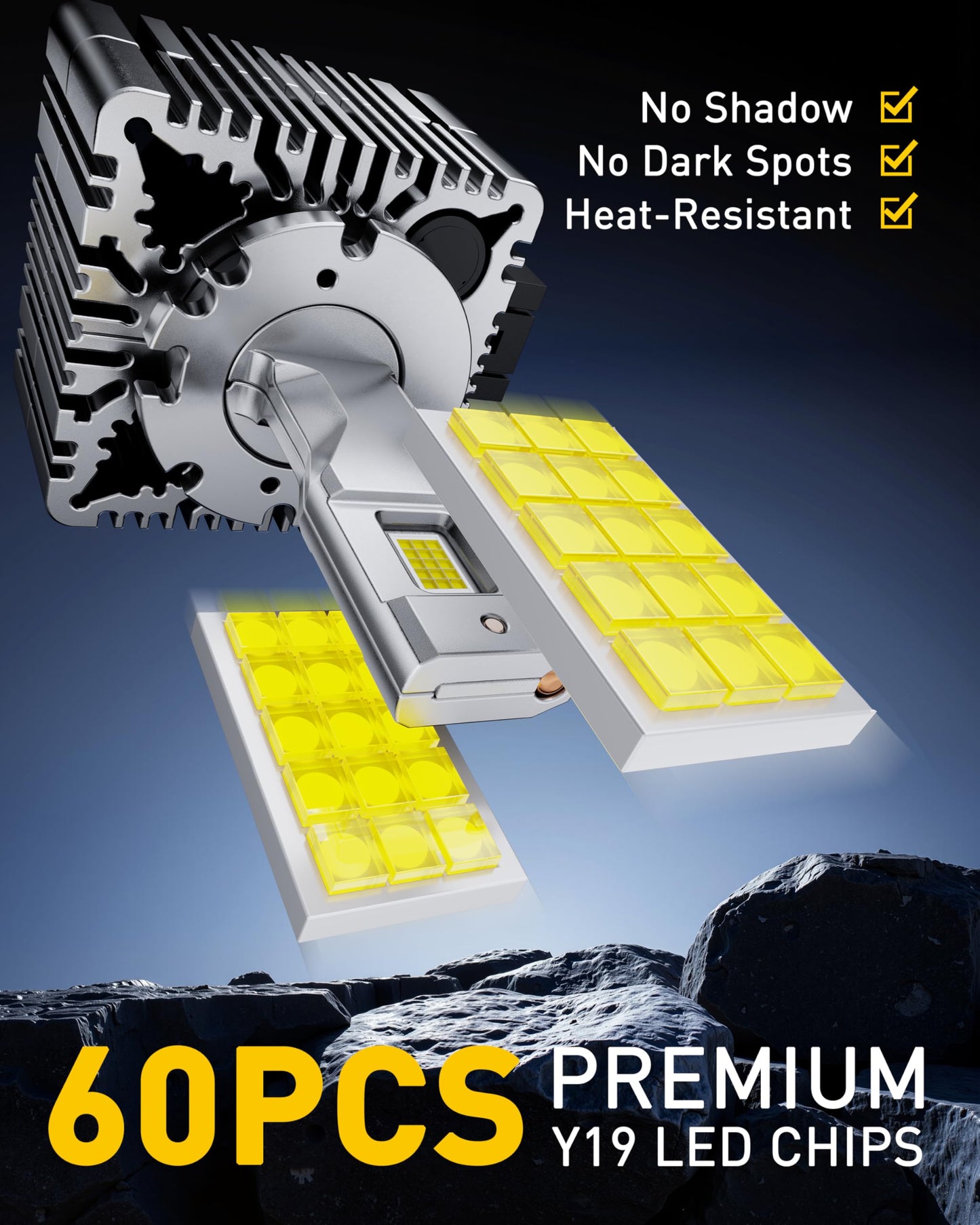 AUXITO 2026 Upgraded D3S LED Headlight Bulbs, 30000LM Per Set, 900% Brighter, 6500K Cool White D3R LED Light Bulb for Xenon HID Replacement, Plug and Play, Pack of 2