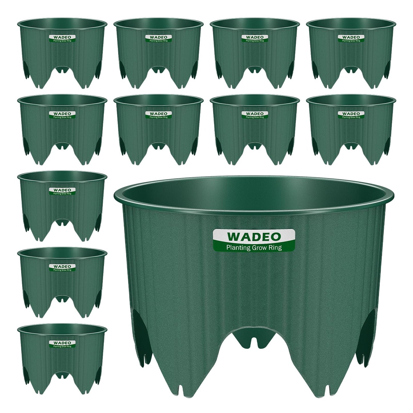 WADEO 17.78cm/7in Planting Grow Rings, 12 PCS Plant Rings for Outdoor Plants, Perfect for Deep Root Watering Veggies Herbs Vegetable and Flowers