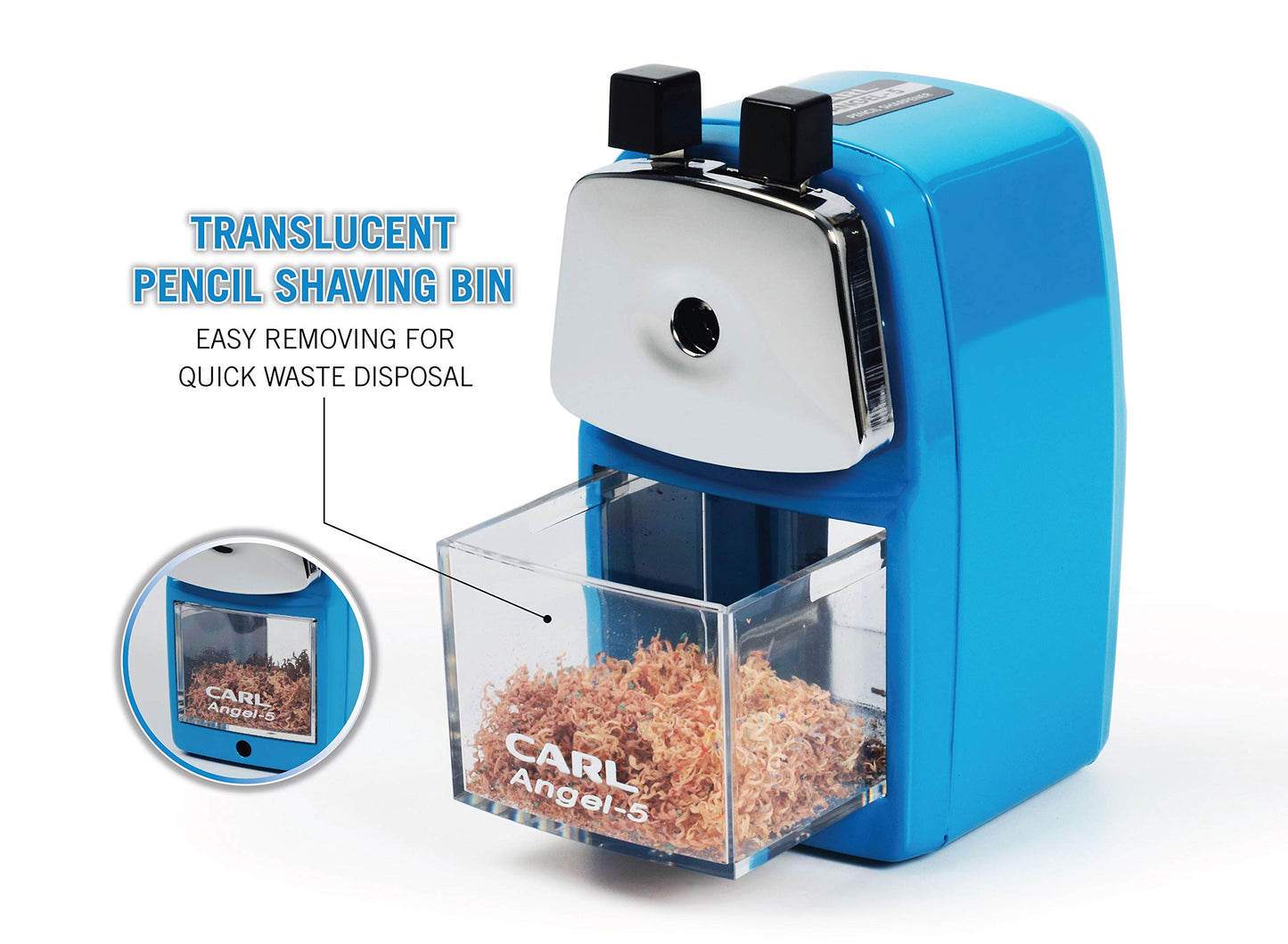 Carl Angel-5 Pencil Sharpener, Blue